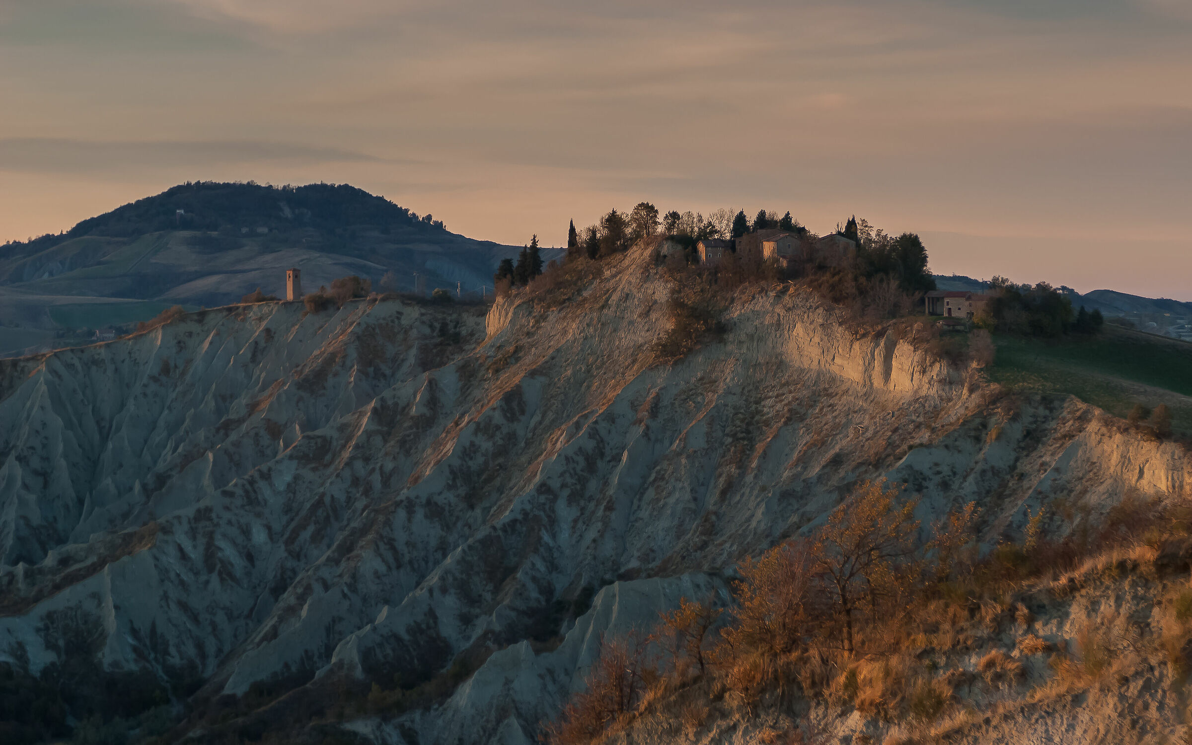 Tramonto sui calanchi