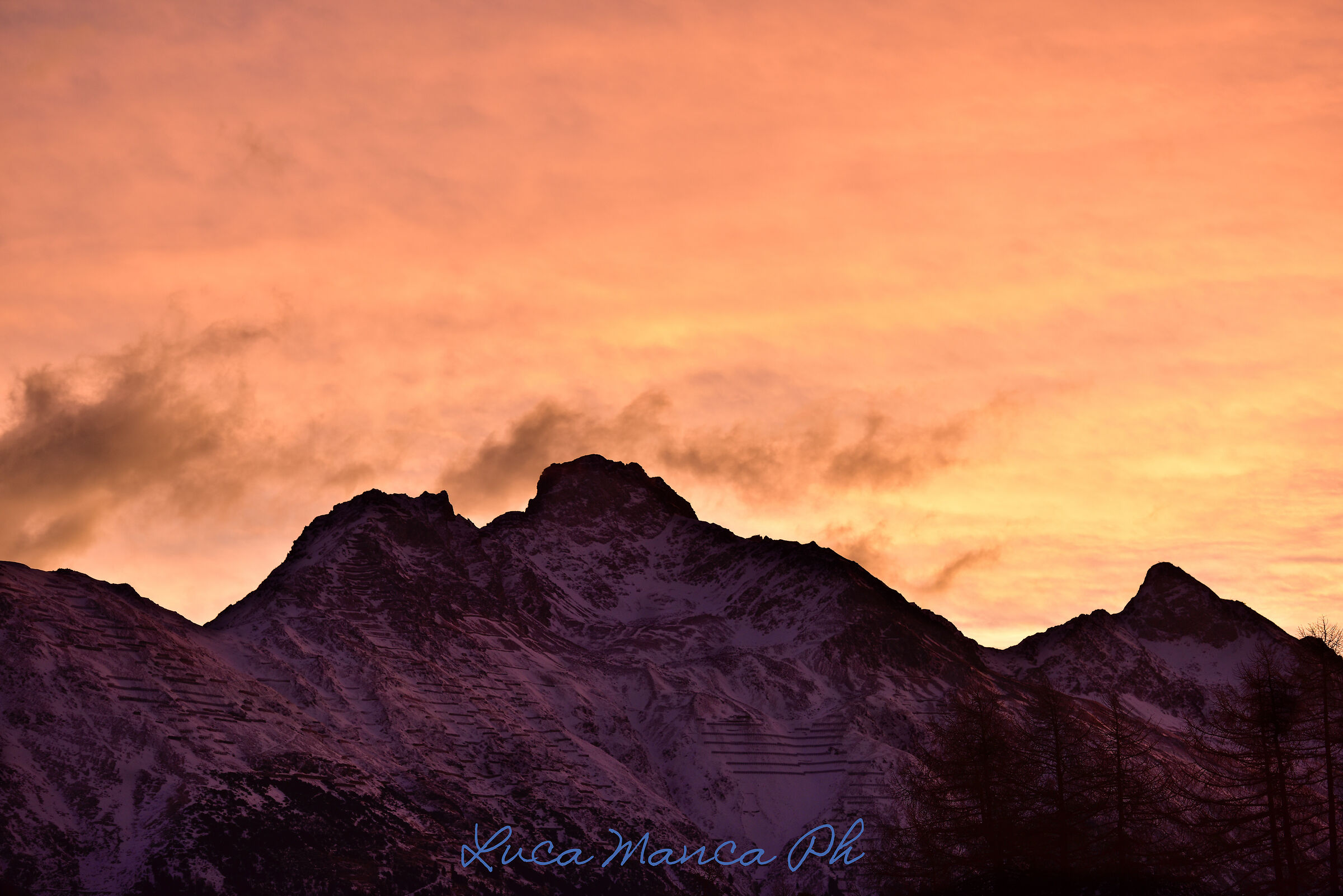 St. Moritz and the golden evening light