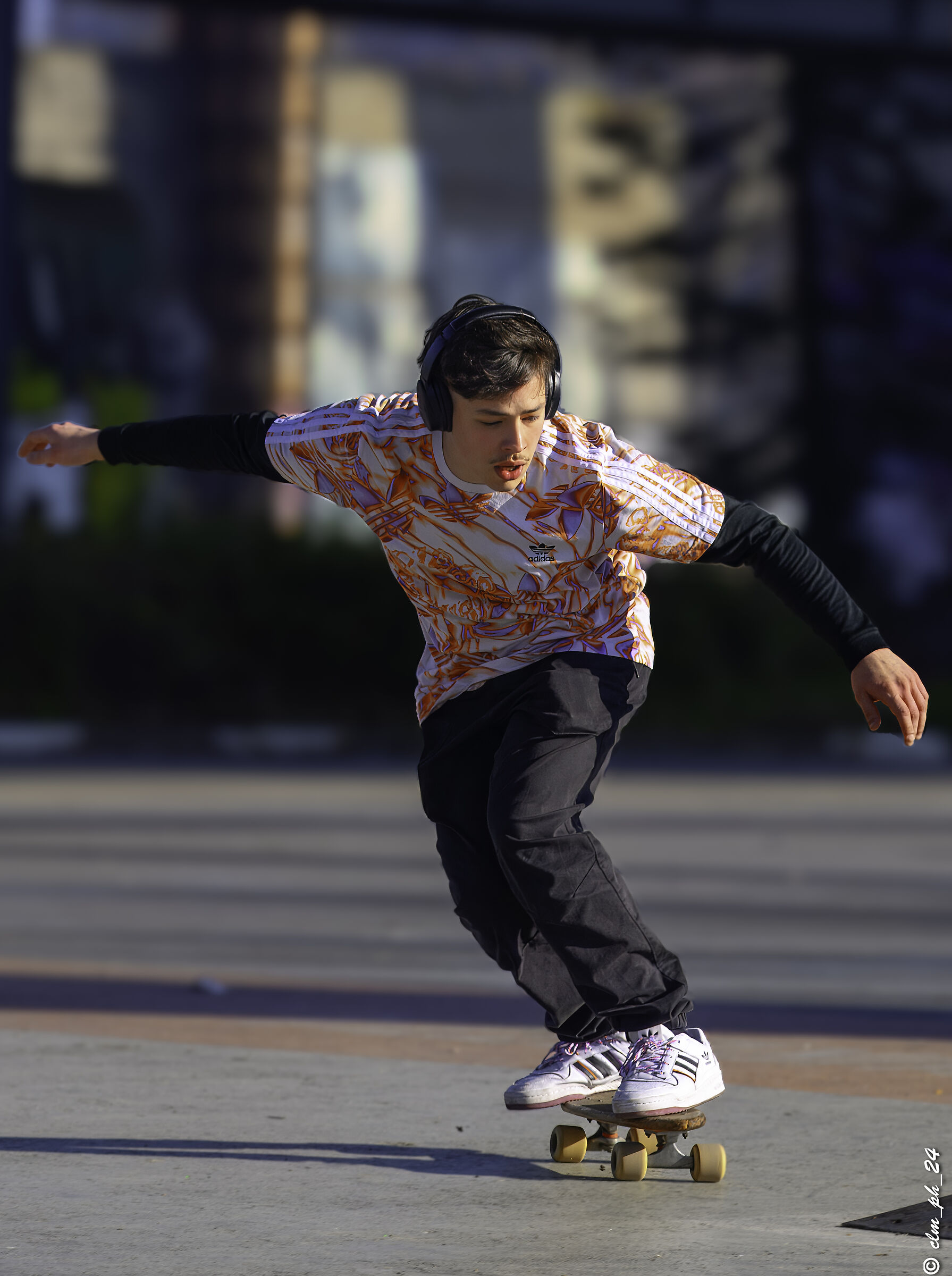 Skate runner at Parco Dora, Turin