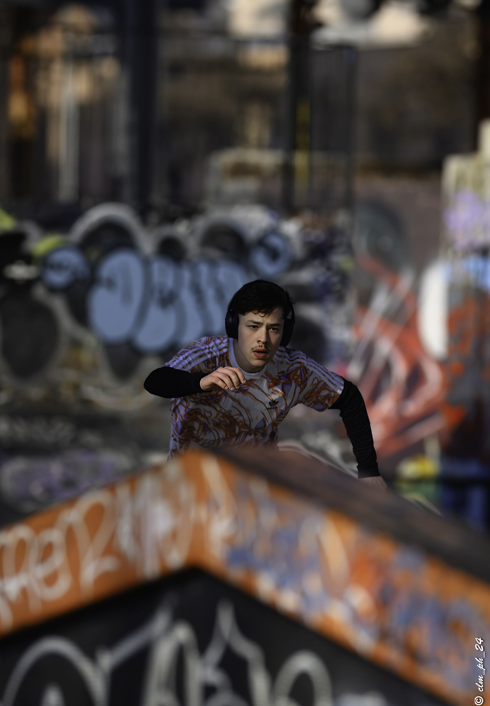 Skate runner at Parco Dora, Turin