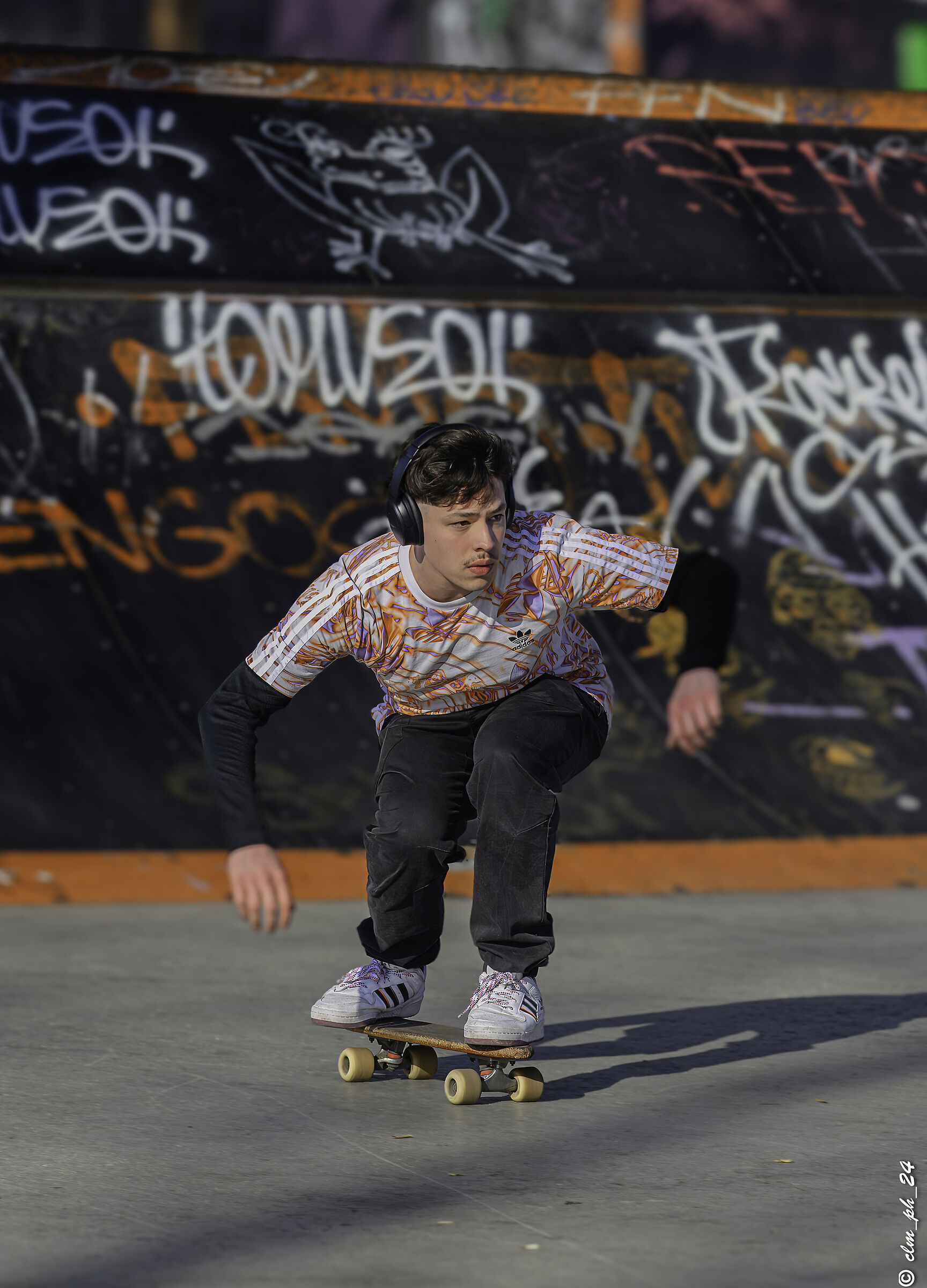Skate runner at Parco Dora, Turin