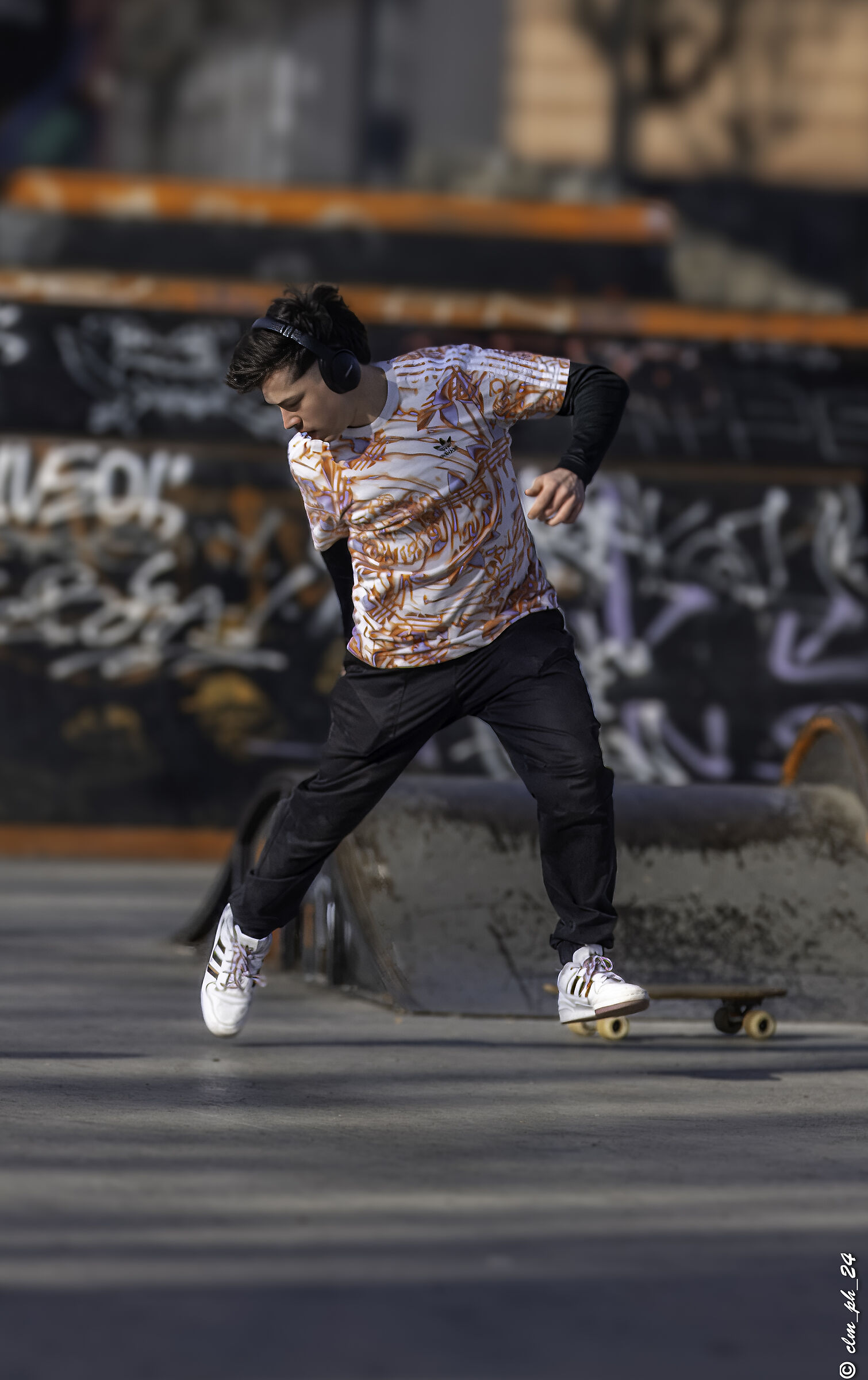 Skate runner at Parco Dora, Turin