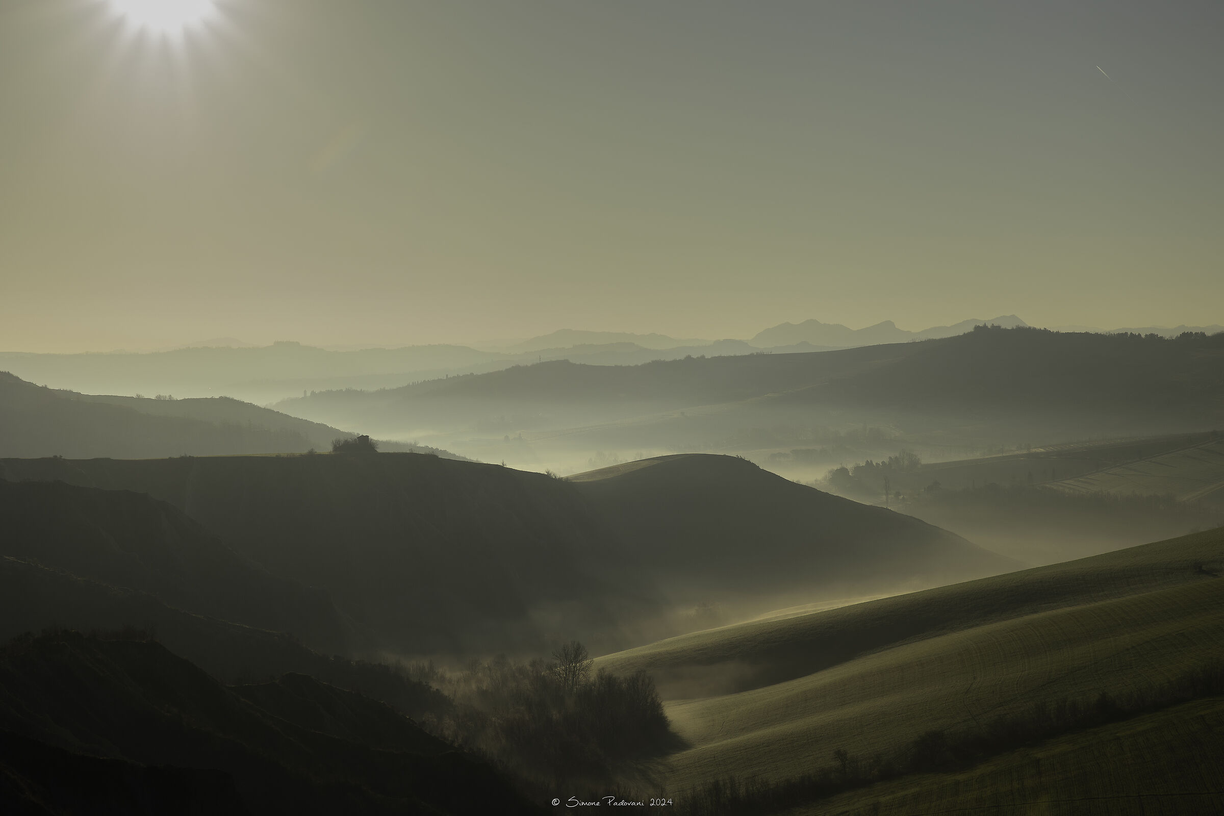 Luce e Nebbia dall'alto di Via Pieve Sant'Andrea