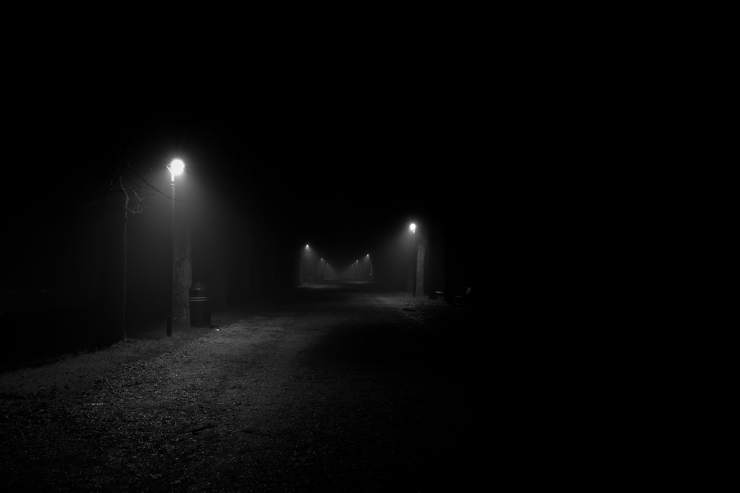 Mura di Ferrara con Nebbia