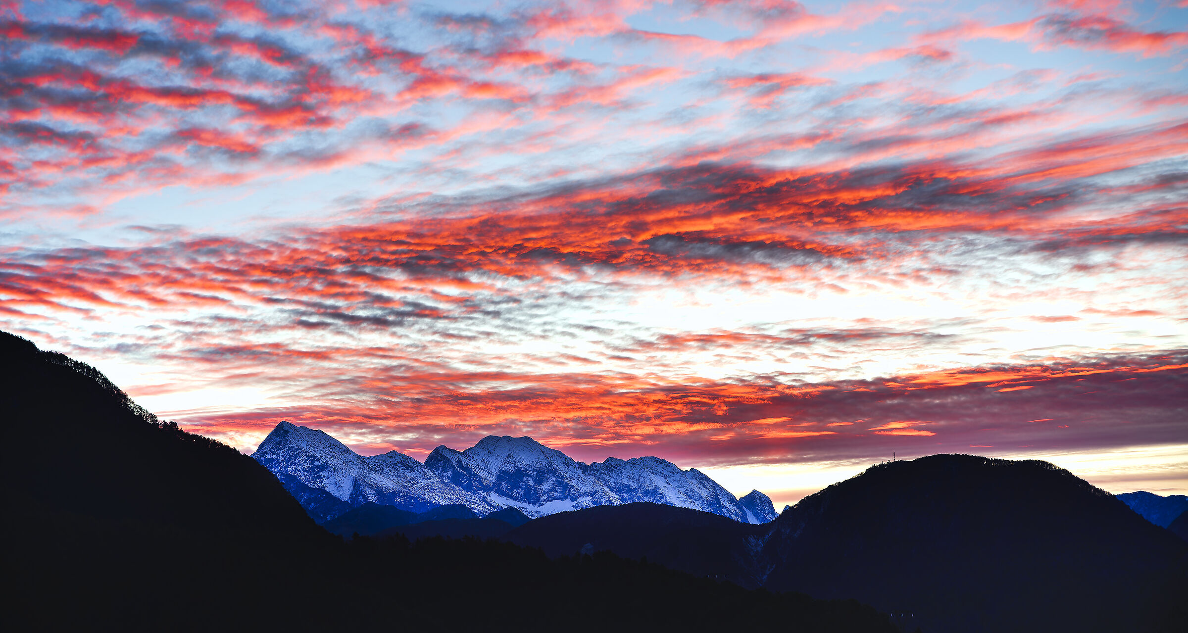 Alba sul monte Canin - alpi Giulie