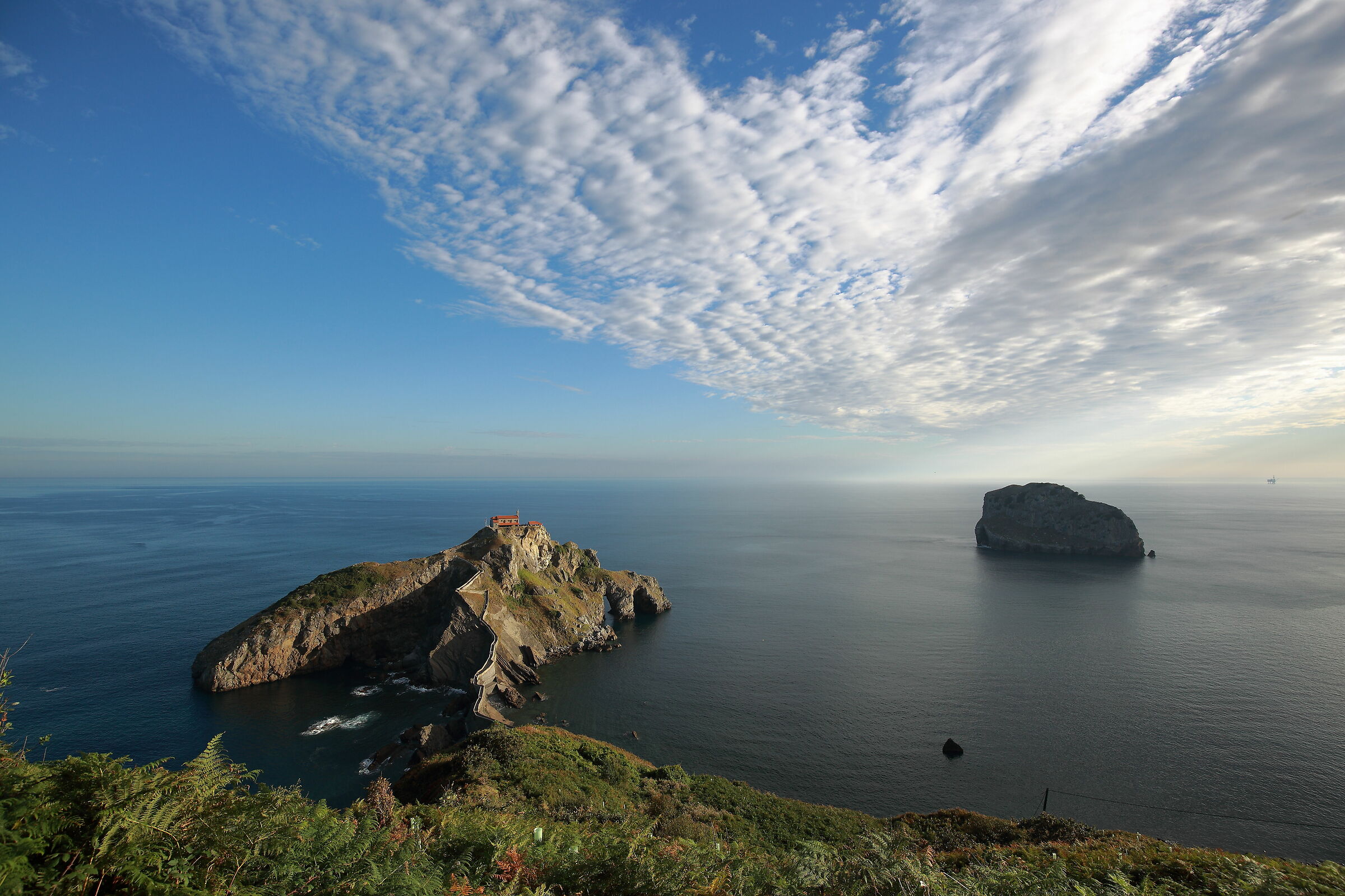 The sky above Gaztelugatxe