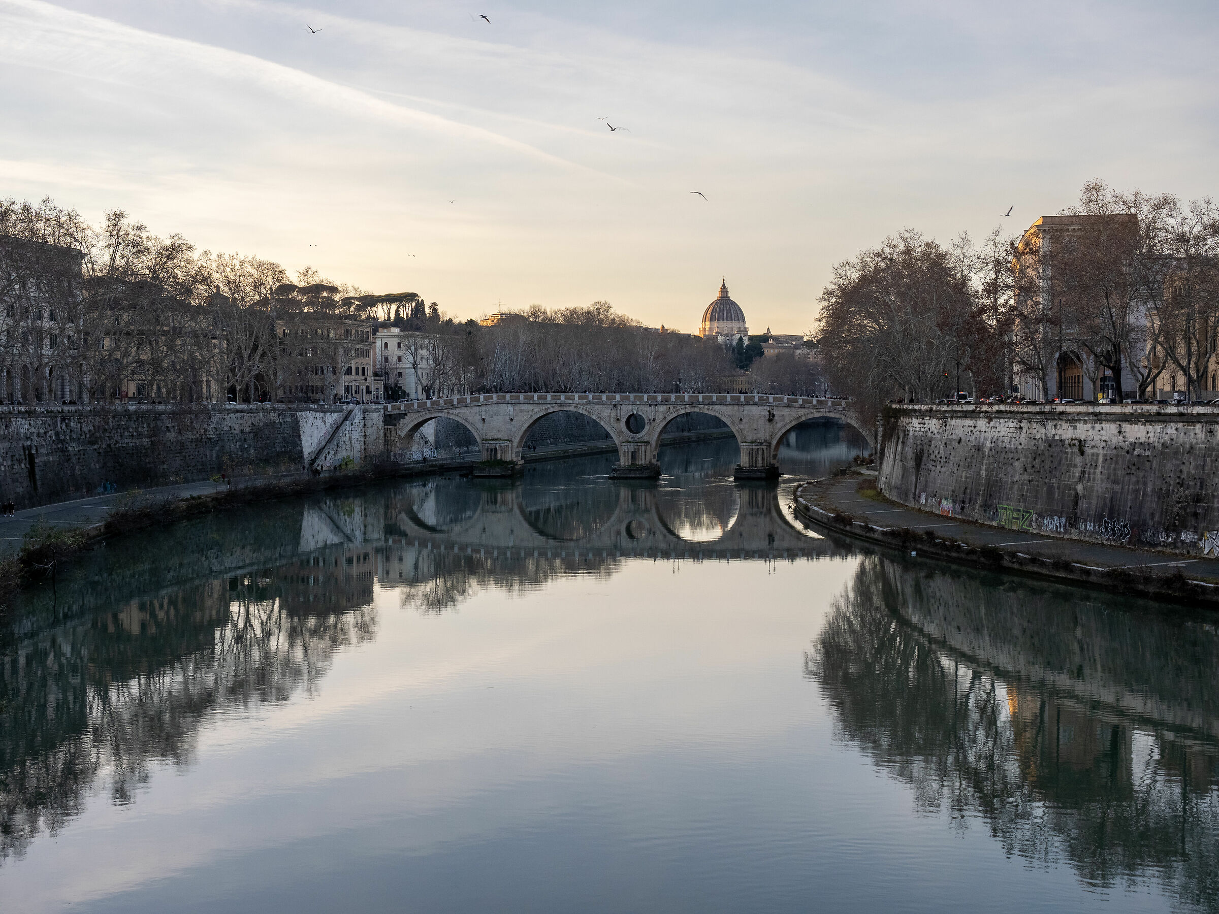 Sunset over the Tiber