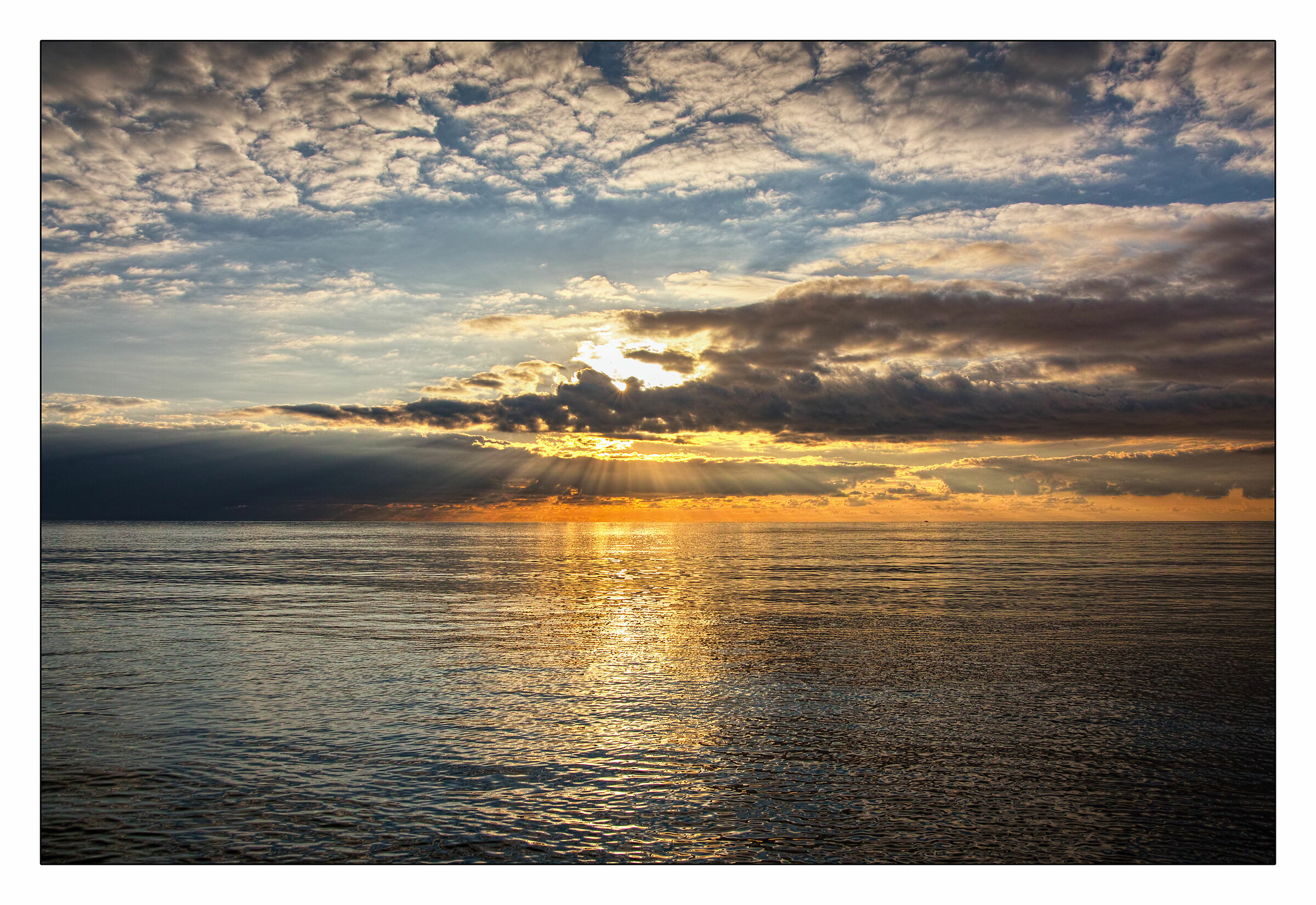 Un tramonto caotico..