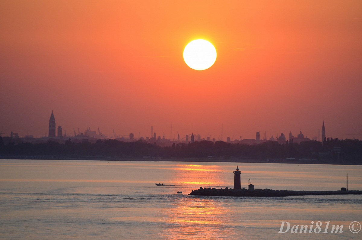 Sunset over Venice