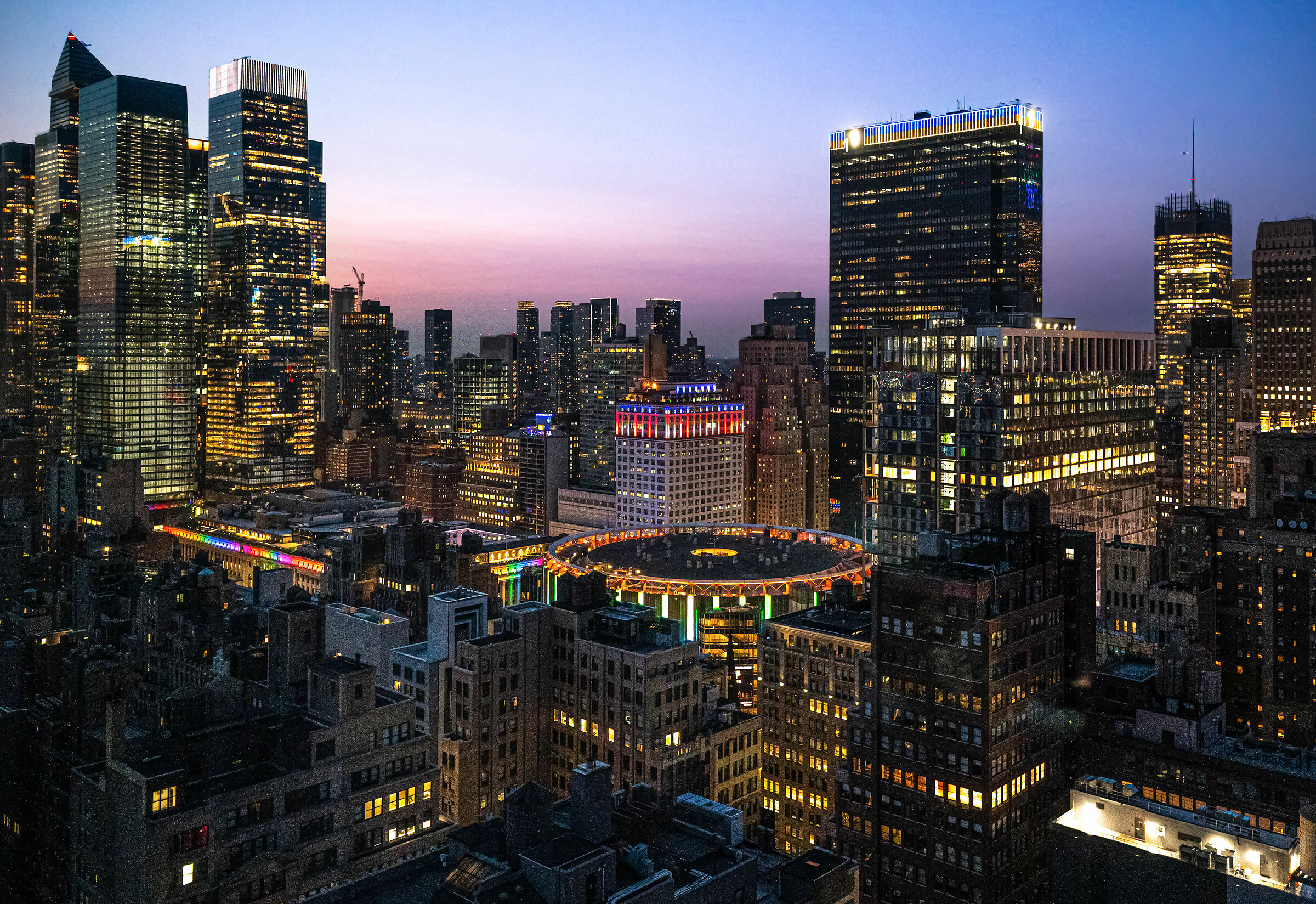 Madison Square Garden by Night...