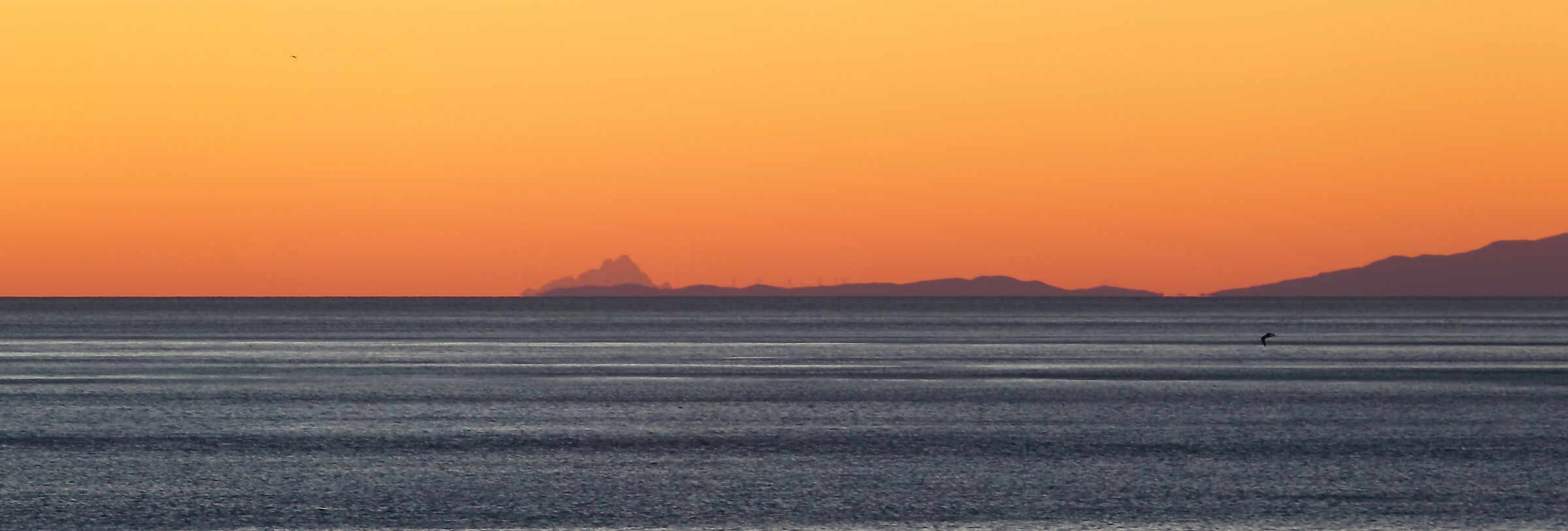 Il Monviso dal castello di Portovenere