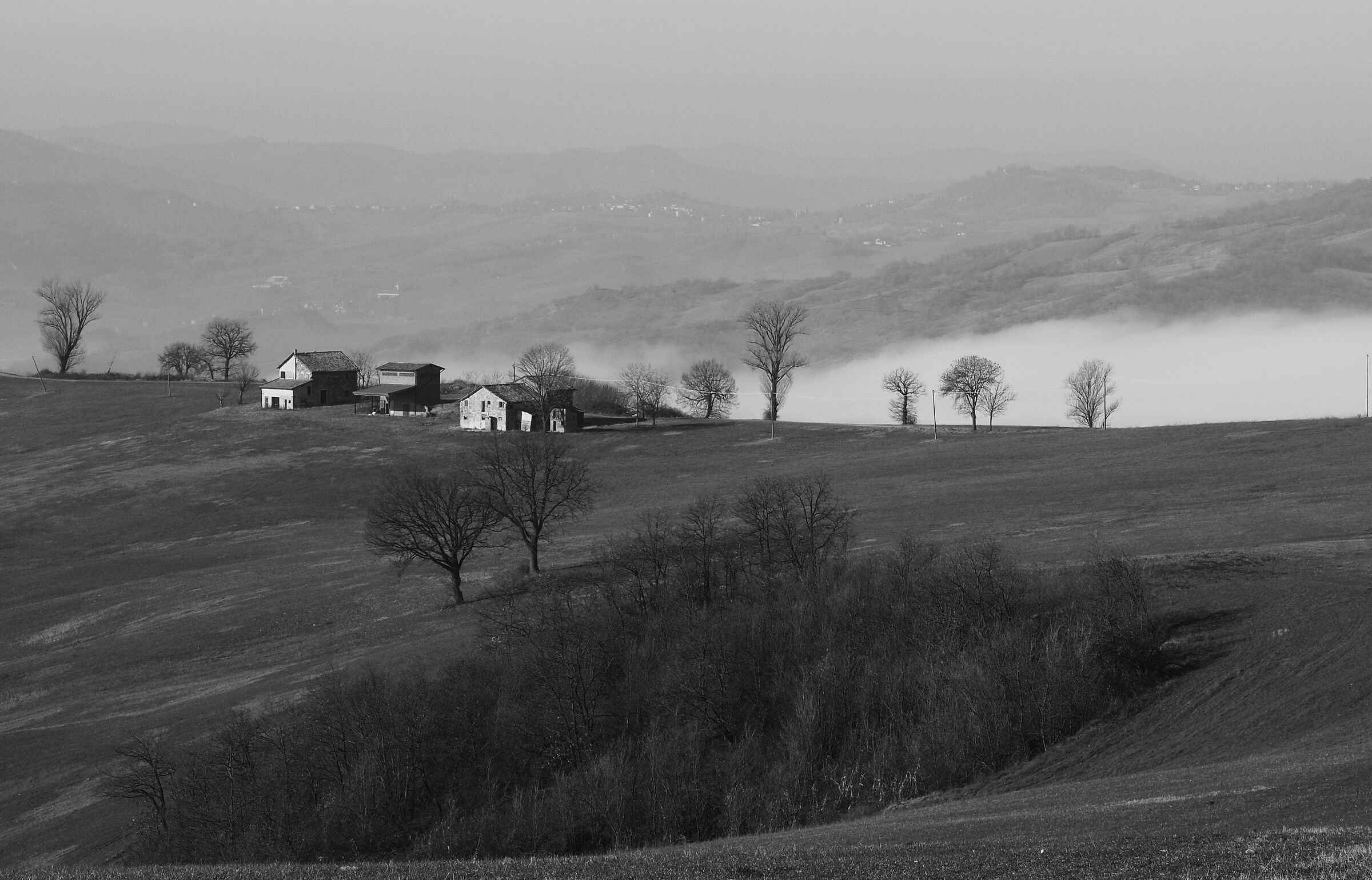 Nebbia che si dissolve