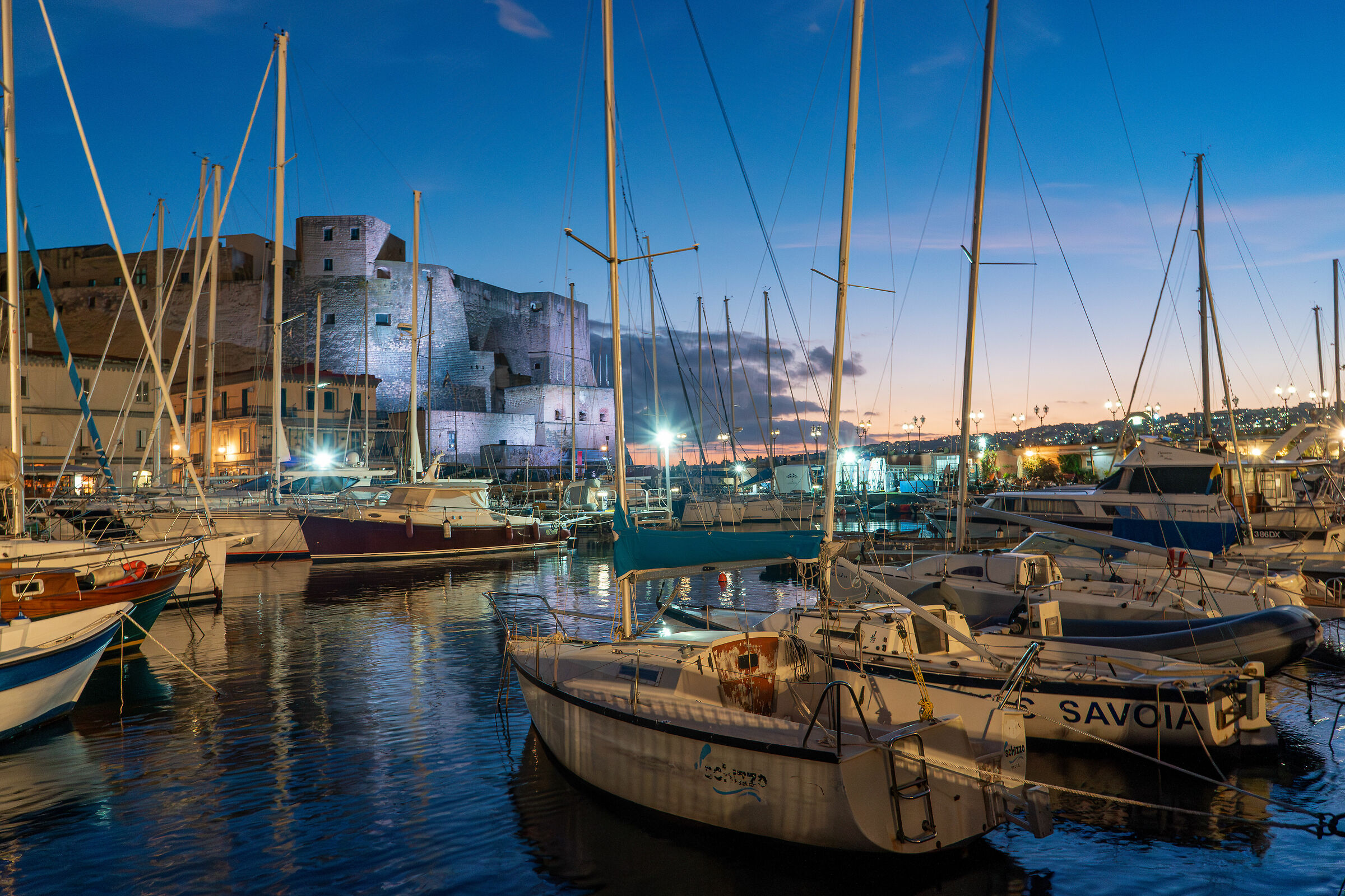 Tourist port Castel dell'Ovo