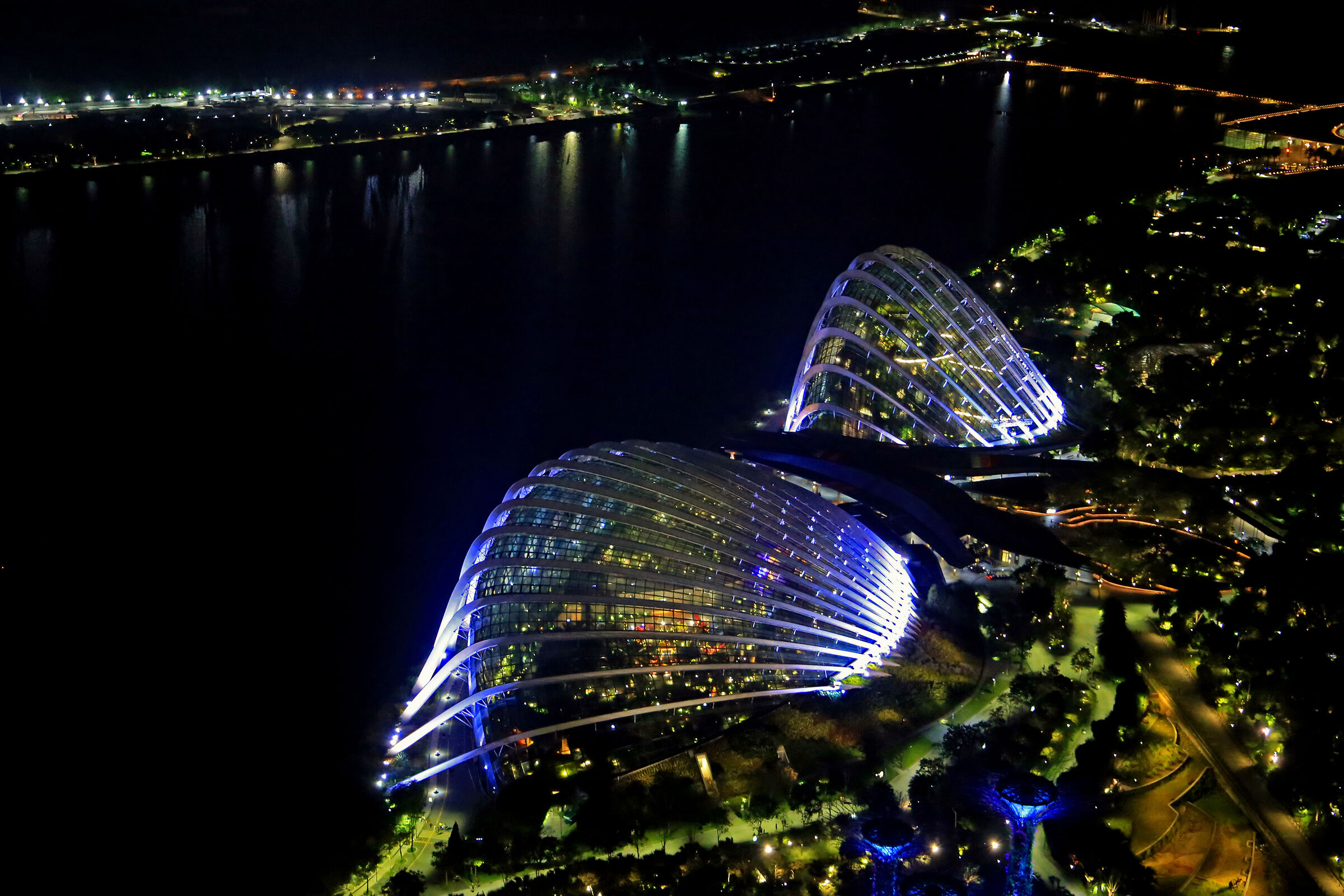 Flower Dome e Cloud Forest da SkyPark Marina Bay Sands