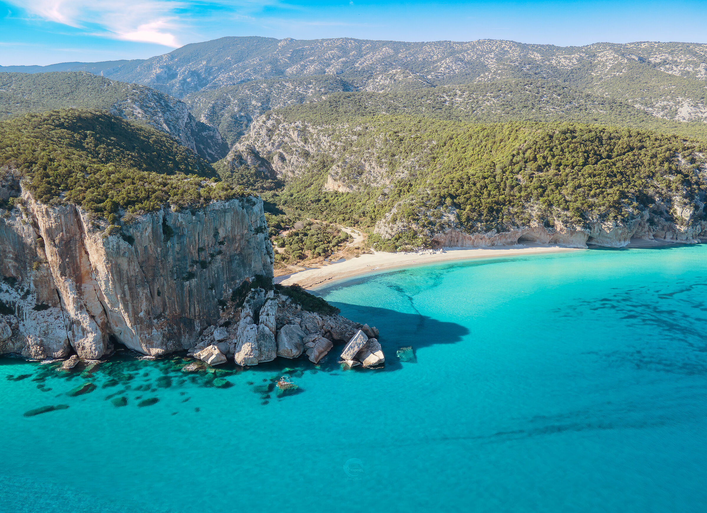 Cala Luna nel golfo di Orosei in Sardegna