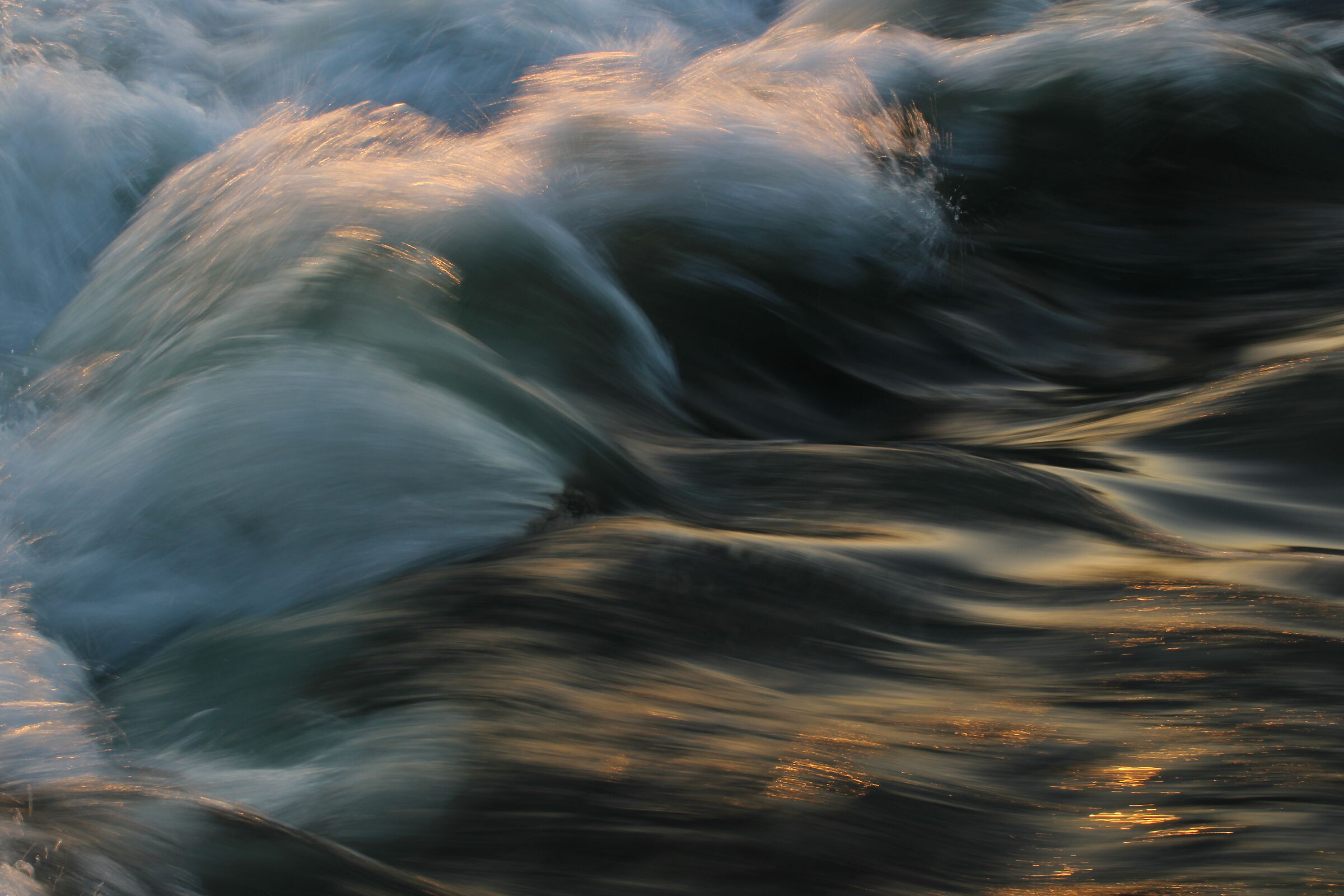 Water mixed with the sun