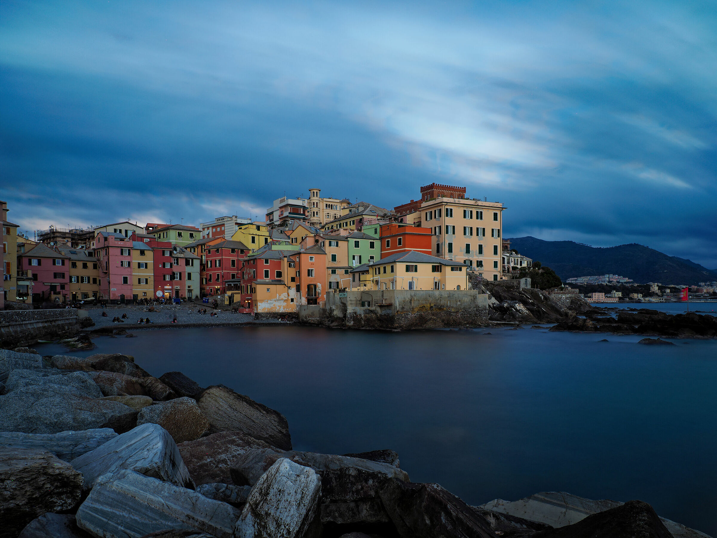 Tavolozza di colori a Boccadasse