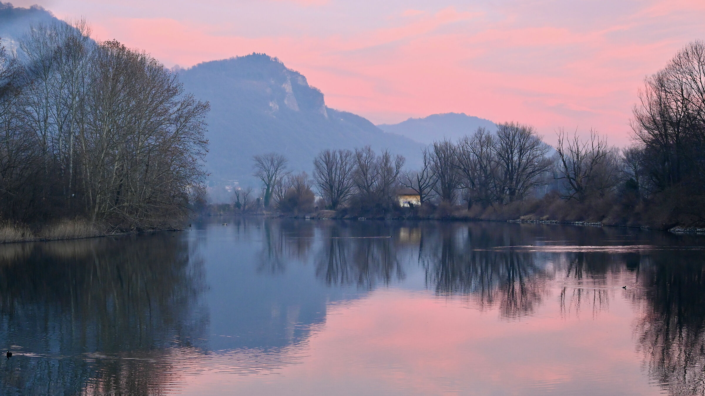 Tramonto invernale lungo l'Adda 4