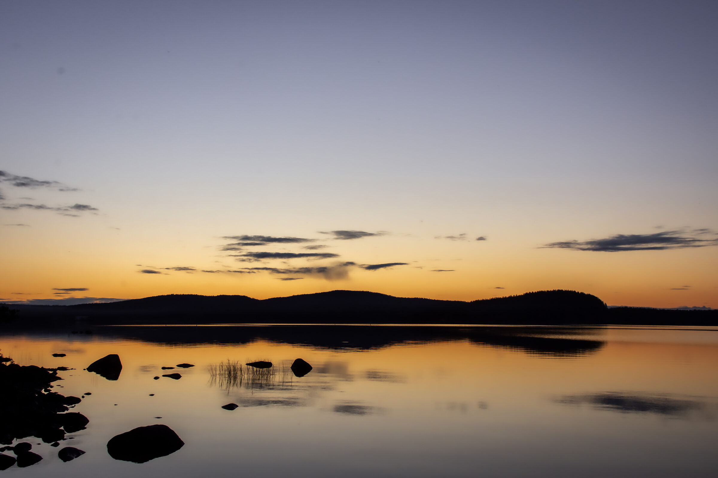 Finlandia tramonto di mezzanotte