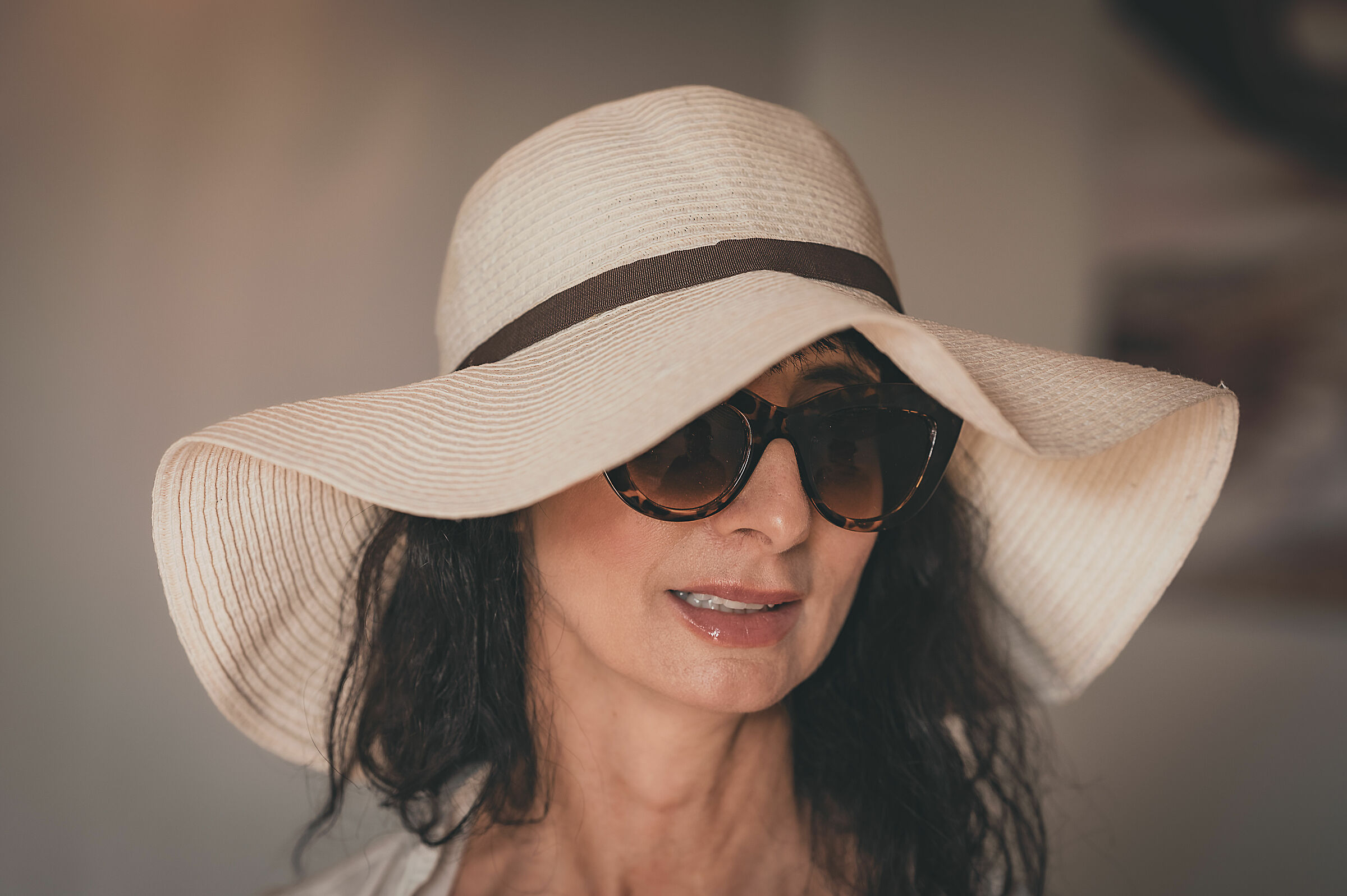 Donna con il cappello..