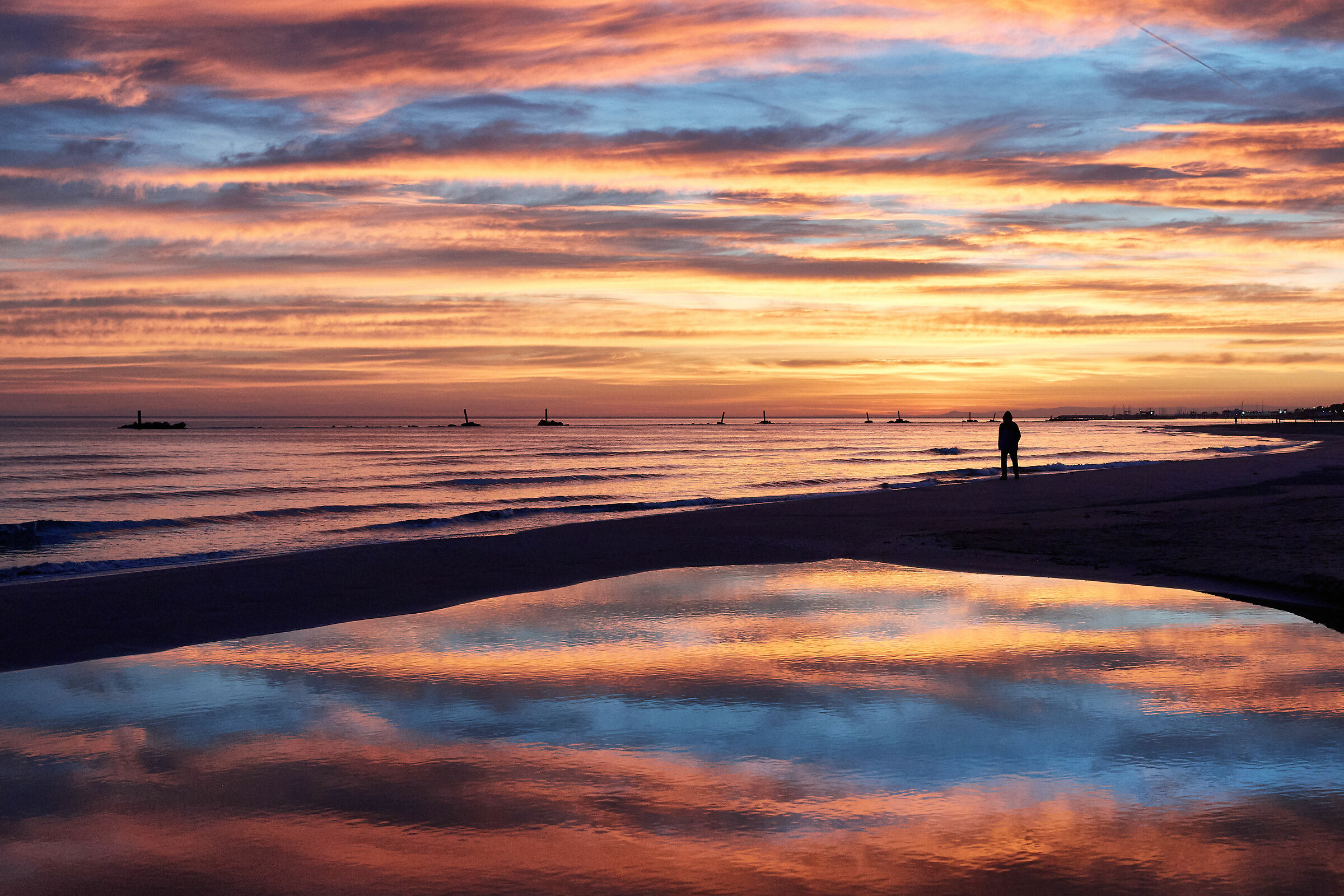 il fascino dei colori dell'alba