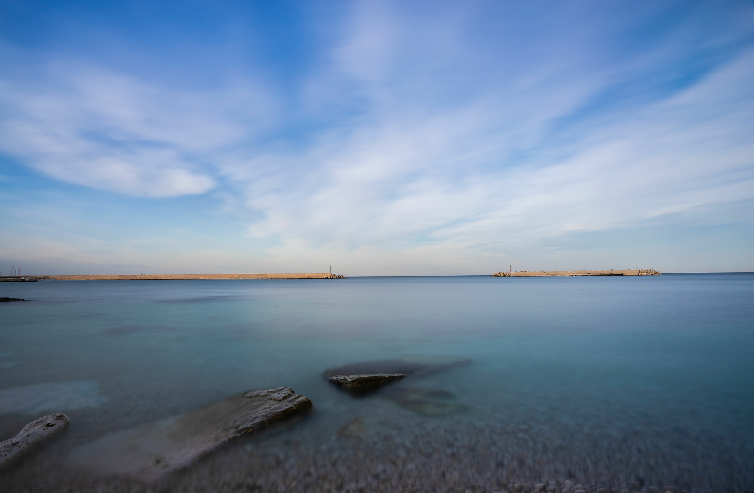 The beach