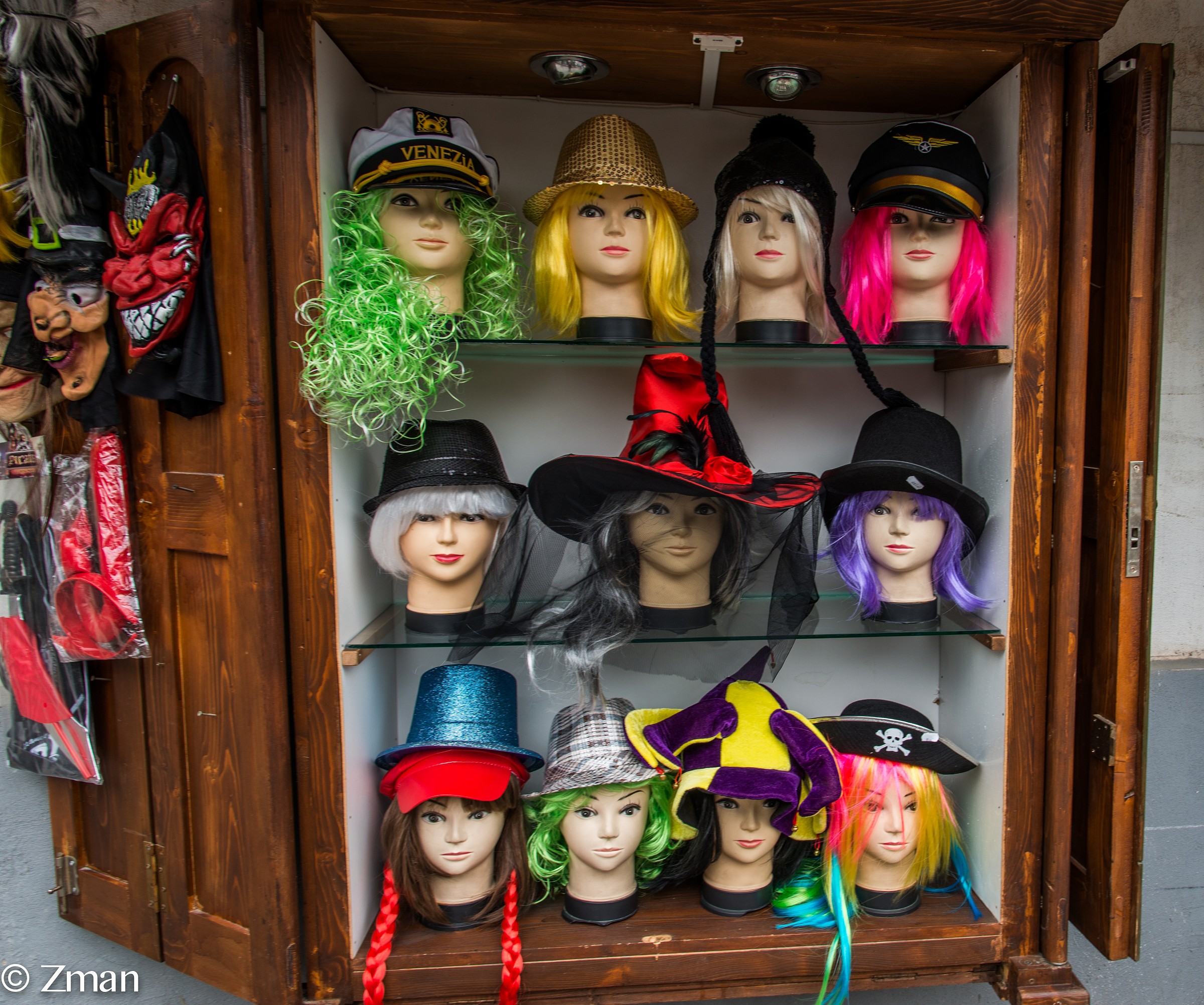 Masks of Witches and Dracula