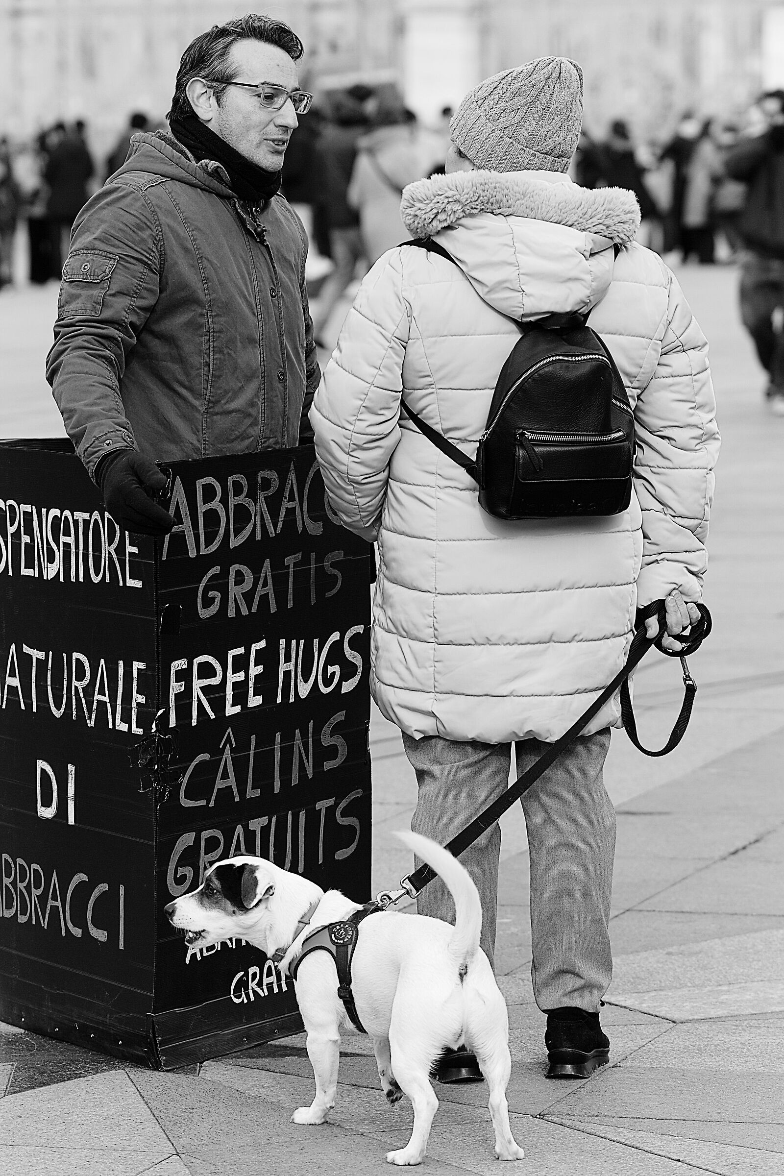 dispensatore di abbracci