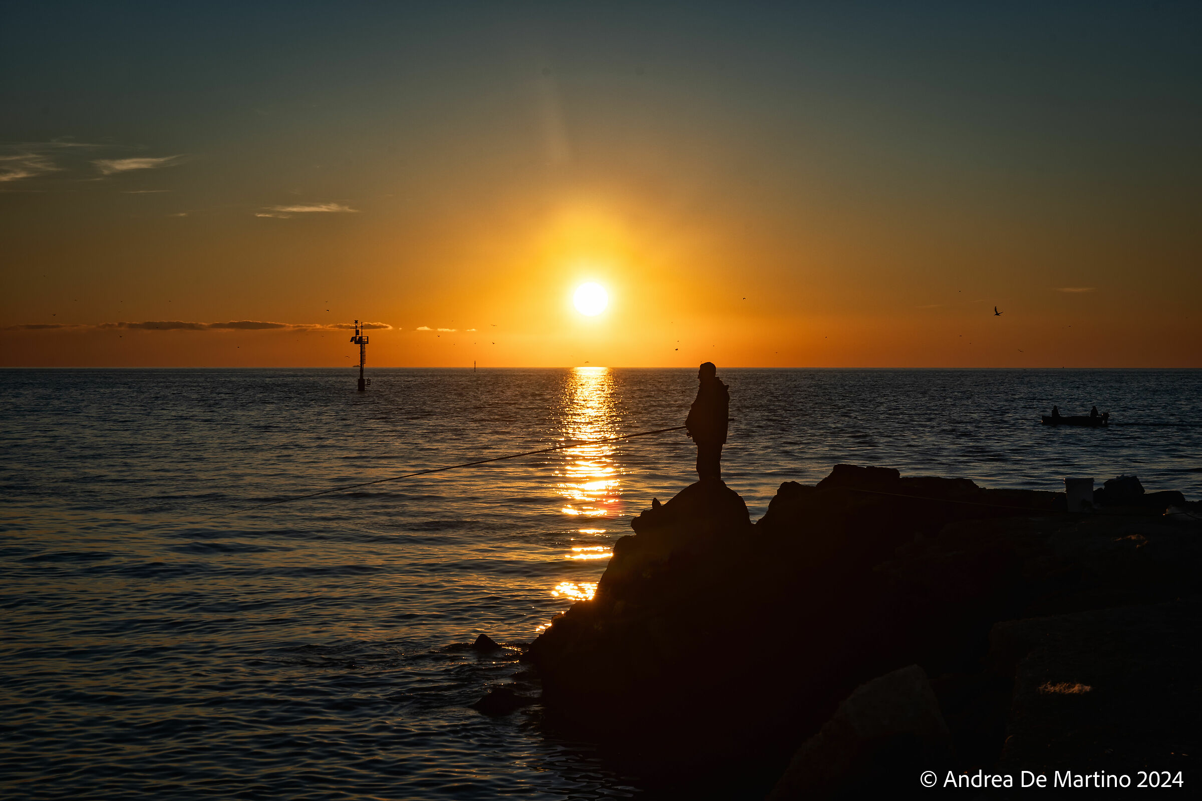 Tramonto a foce Sarno