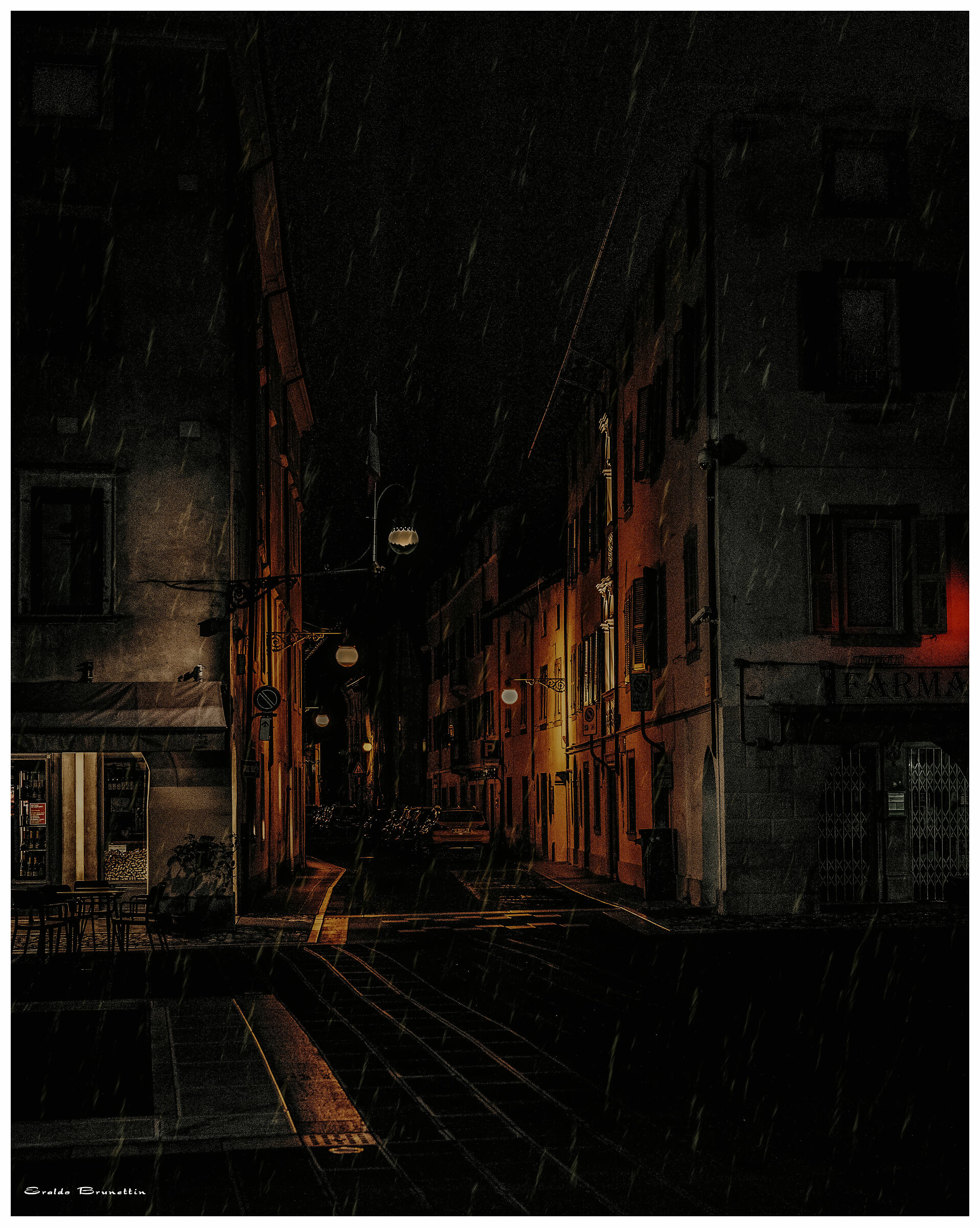 Pioggia sul silenzio.