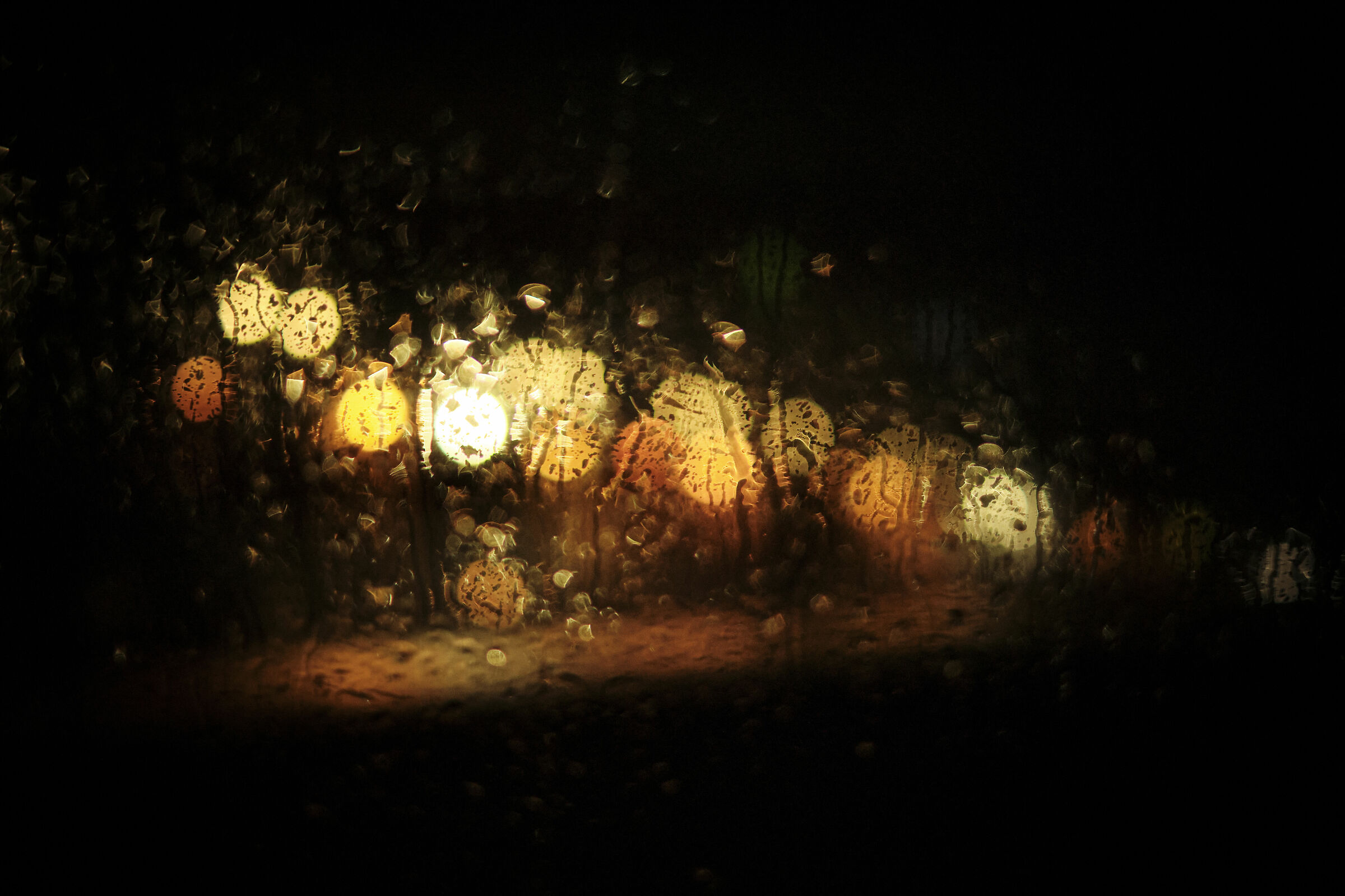 Just outside the venue