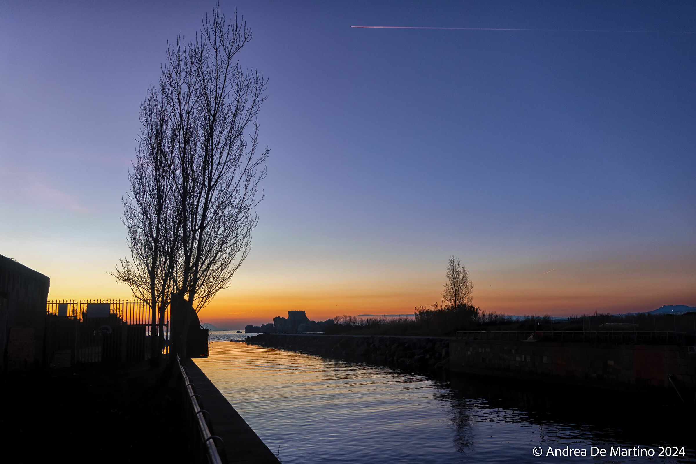 Tramonto a foce Sarno