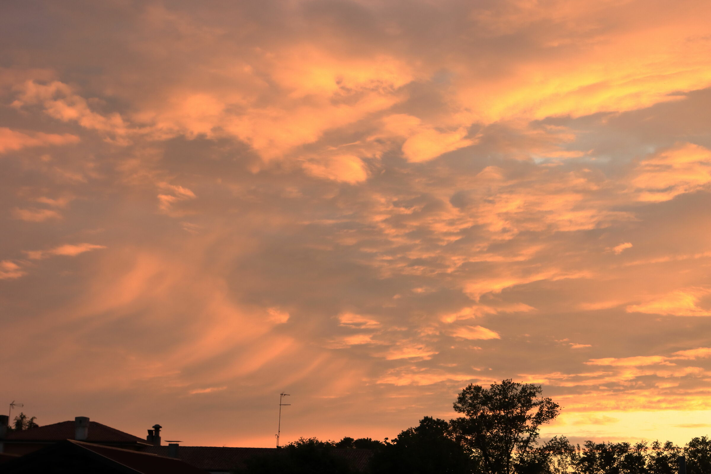Tramonto dal terrazzo di casa
