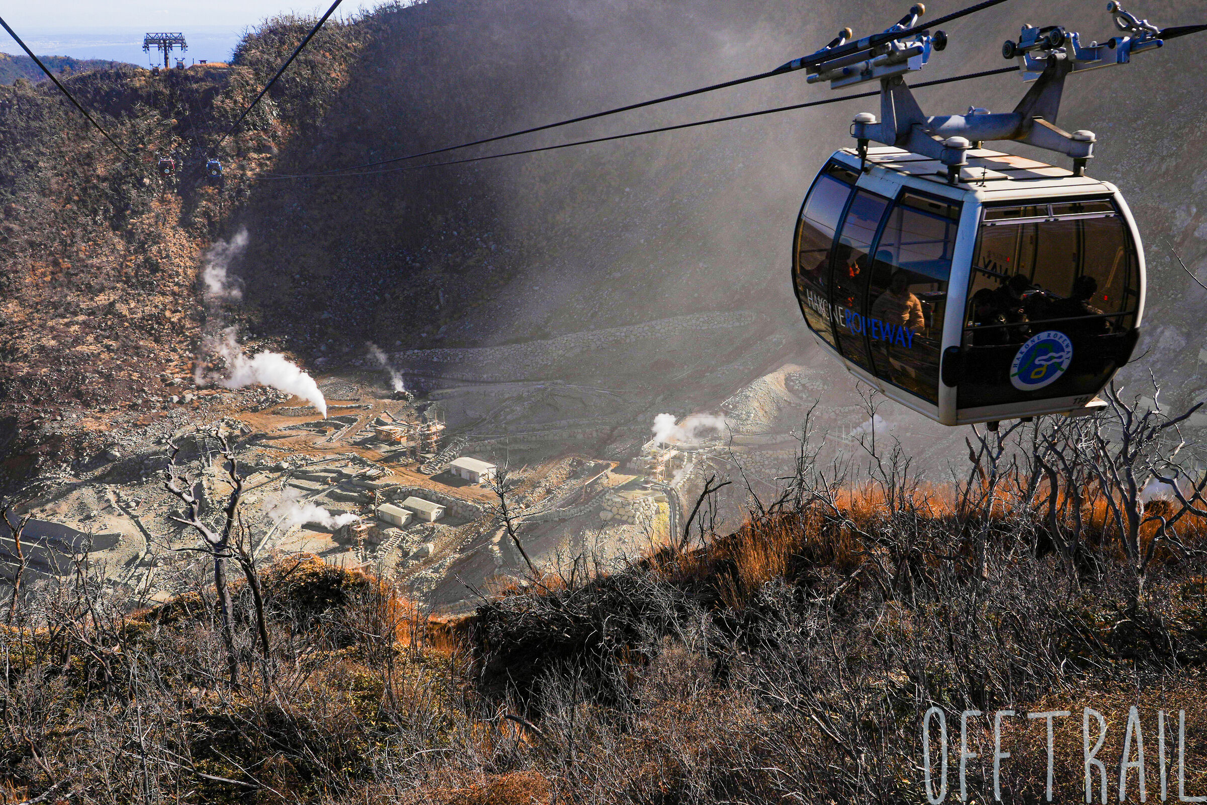 Ropeway su cratere vulcanico (Hakone)
