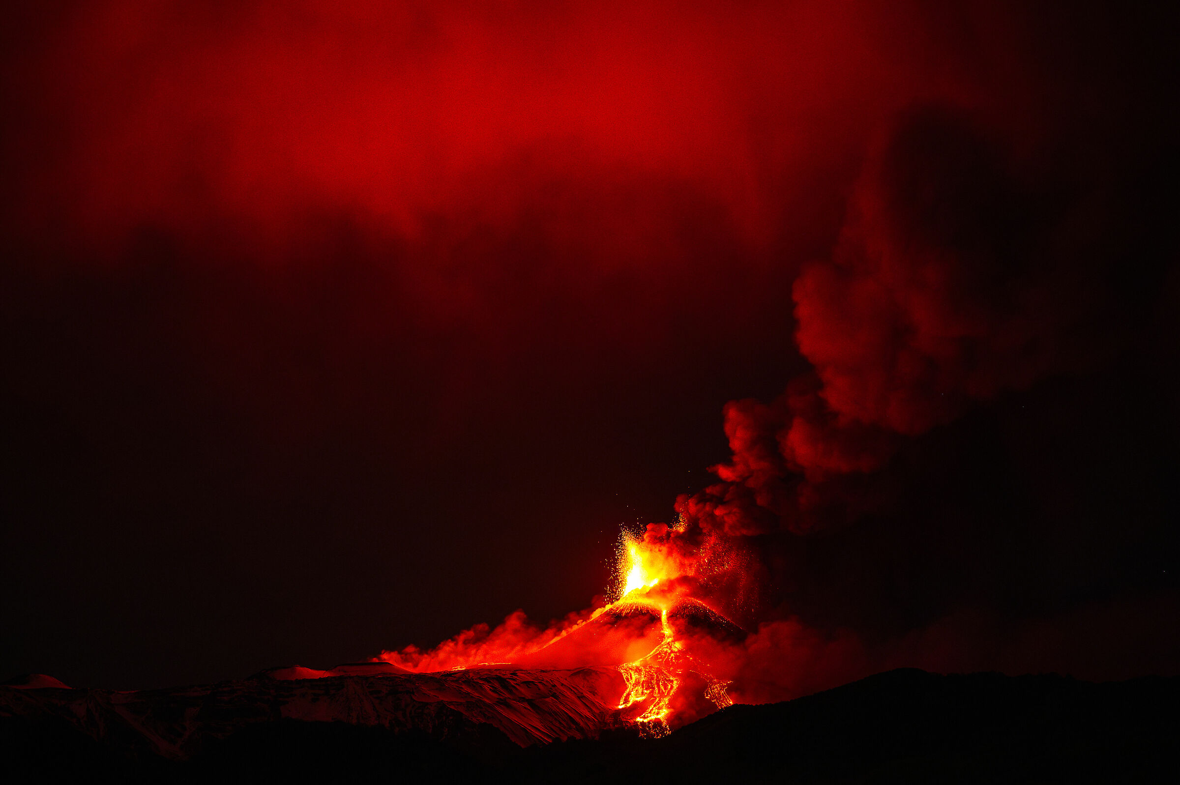 Eruzione Etna 2 Dicembre 23