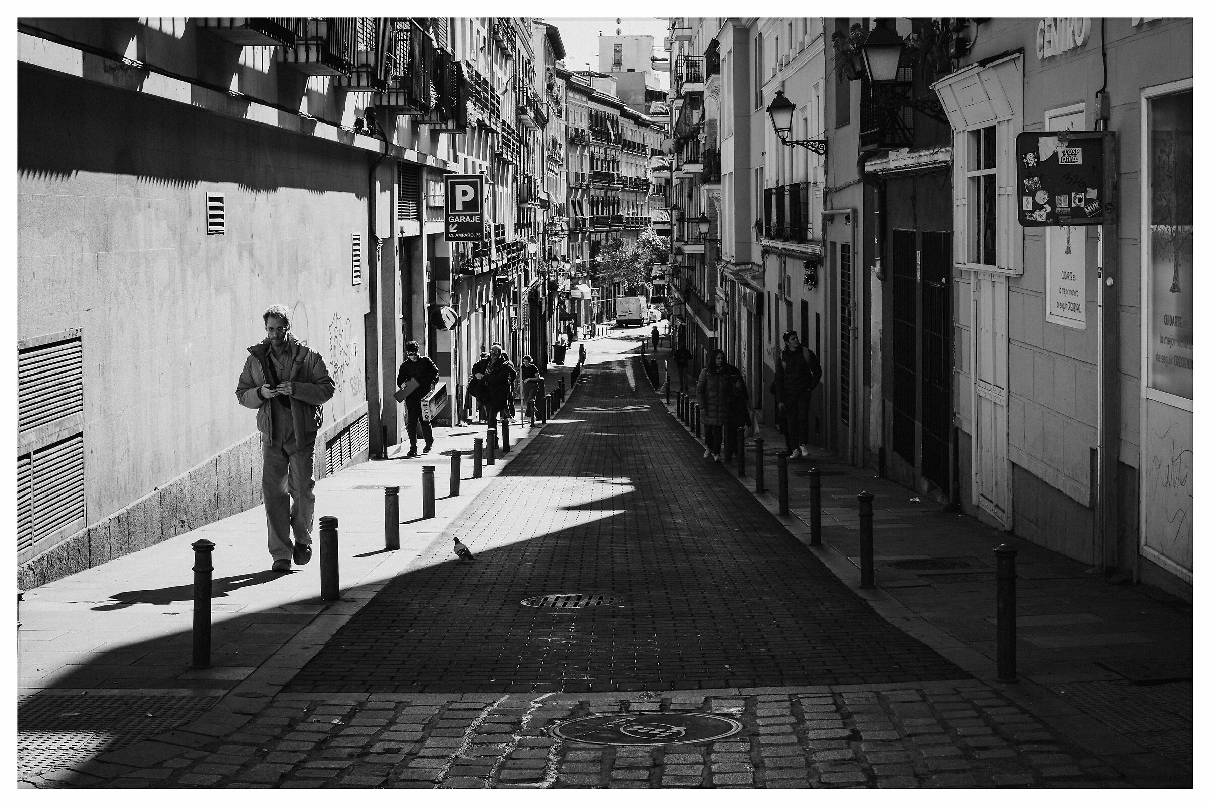 Lights and shadows in Madrid.