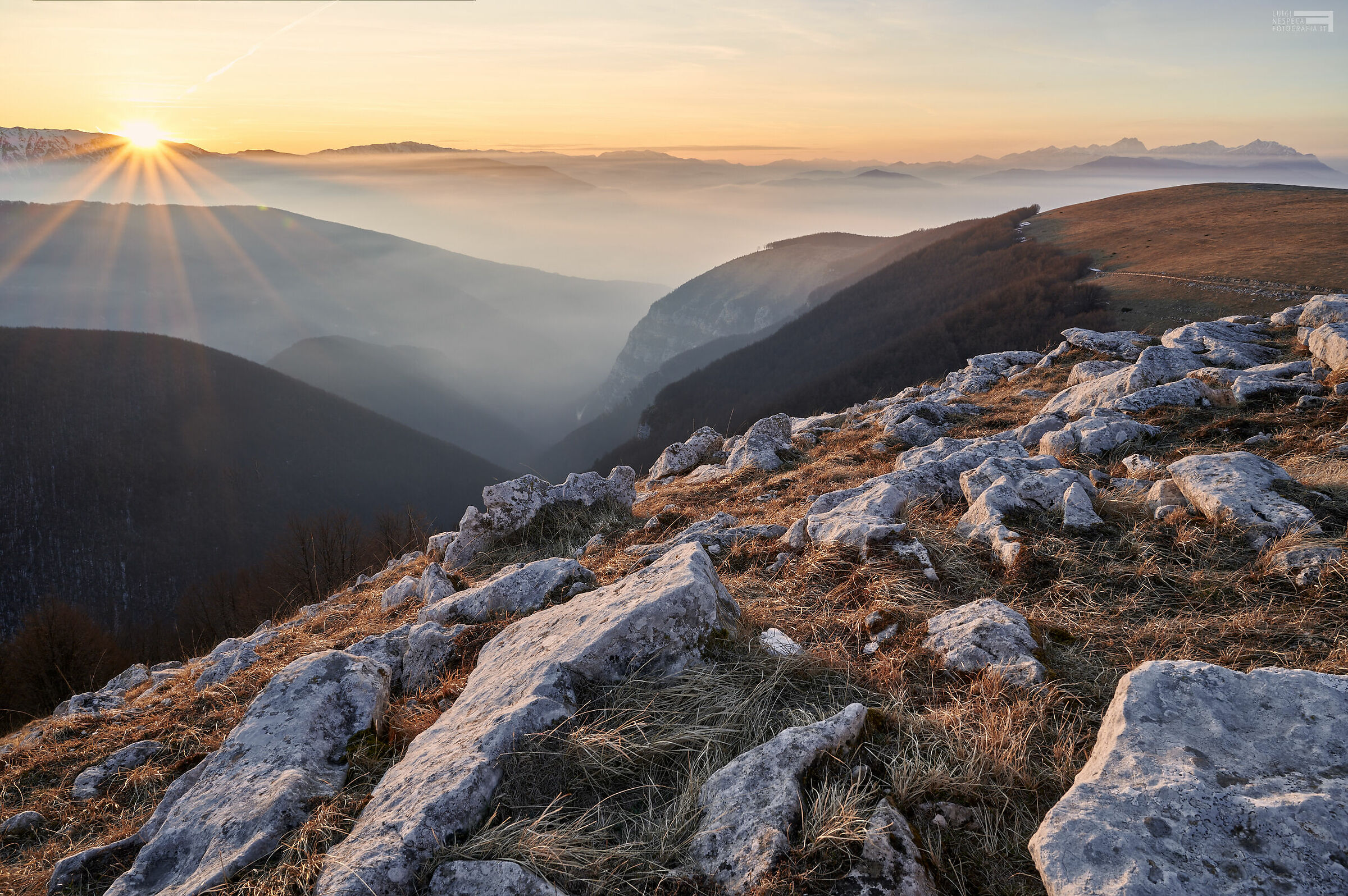 Tramonto sul Vallone di Santo Spirito / Maiella
