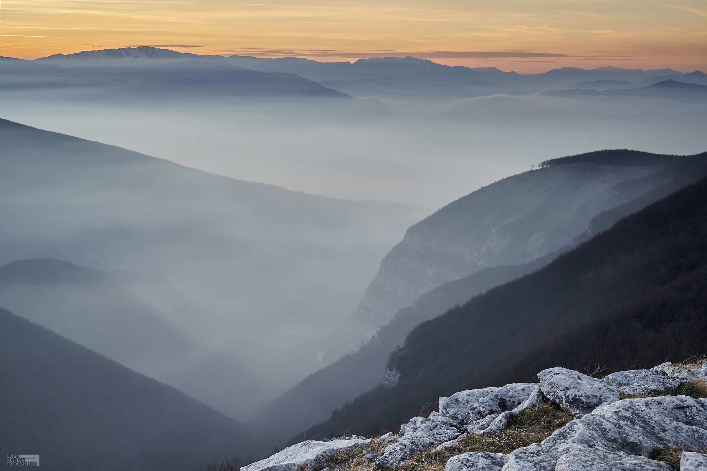 Tramonto sul Vallone di Santo Spirito / Maiella