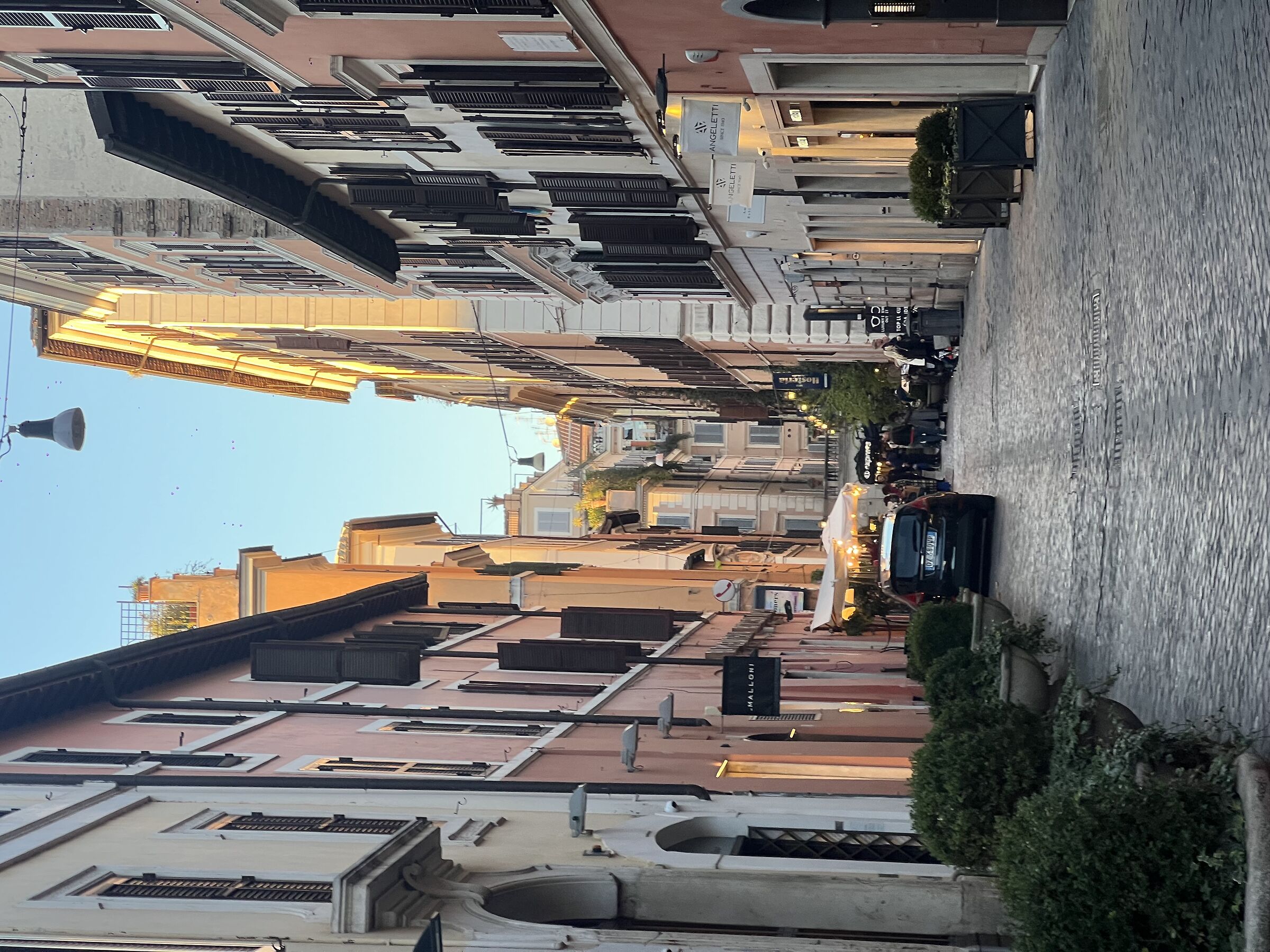 in the streets of Rome...