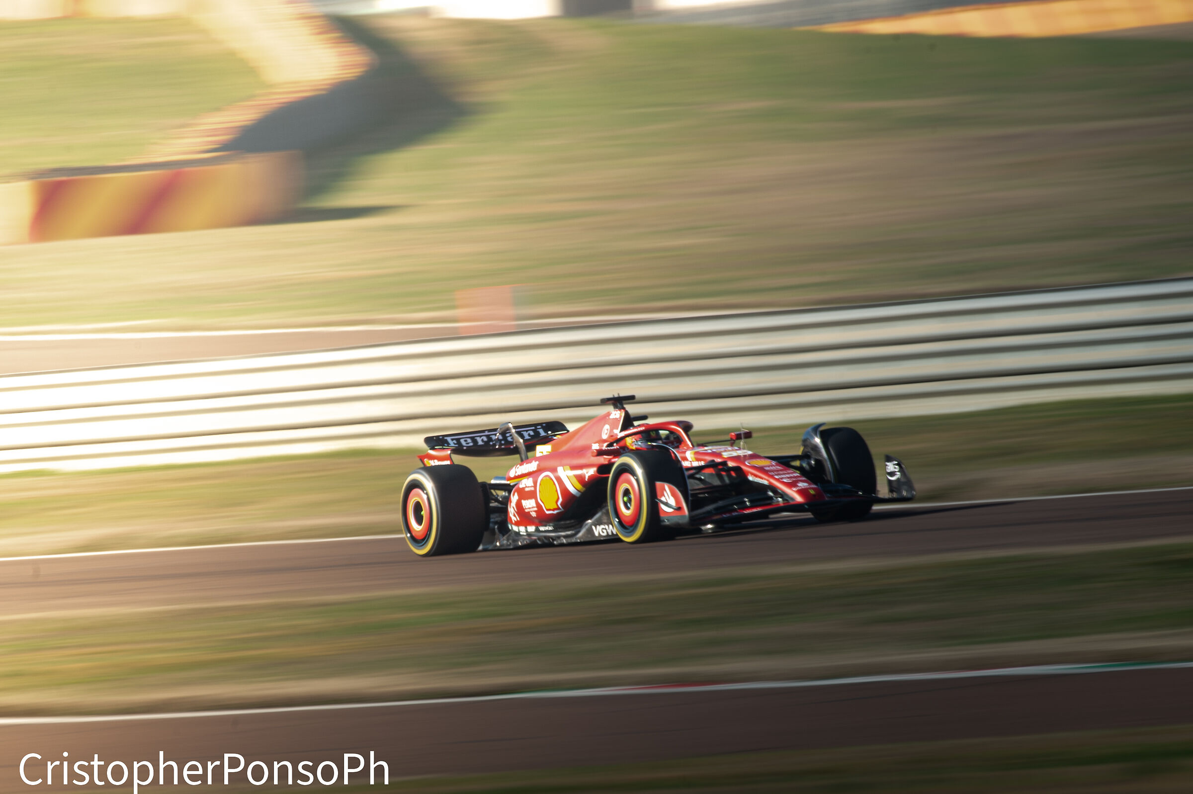 Carlos Sainz Filming day