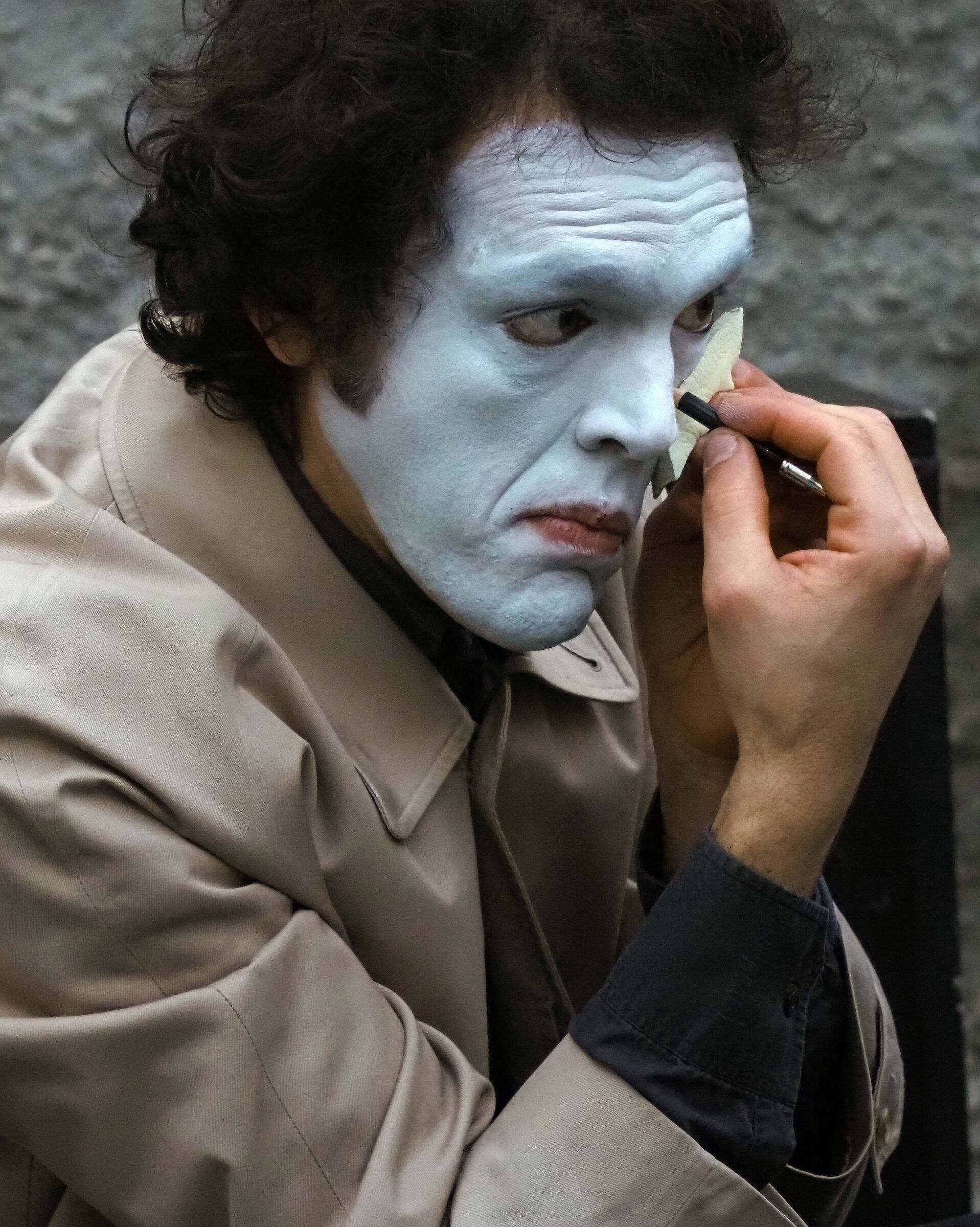 Clown al trucco