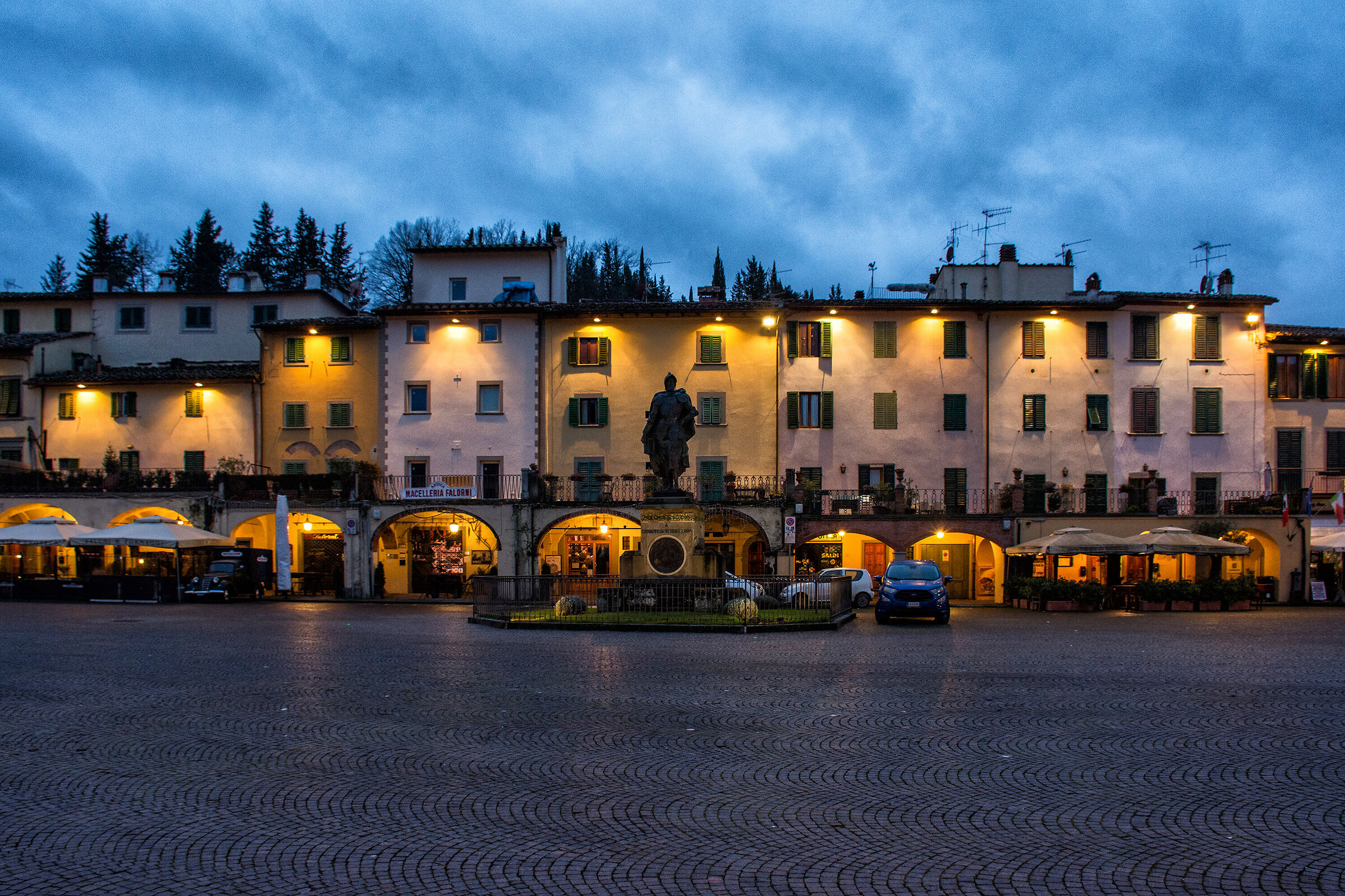 La piazza di Greve in Chianti