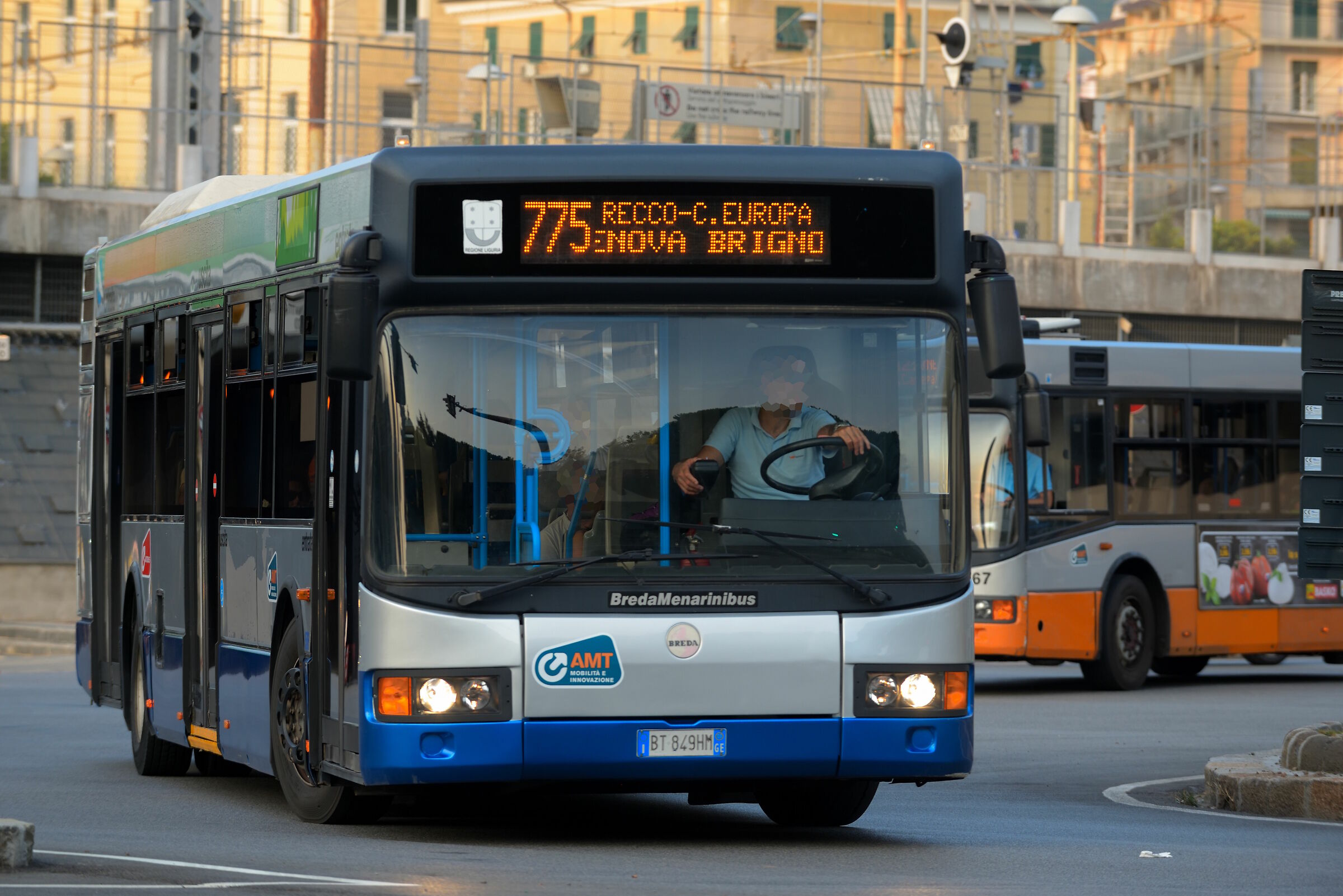 Roundabout in the Genoa Brignole area