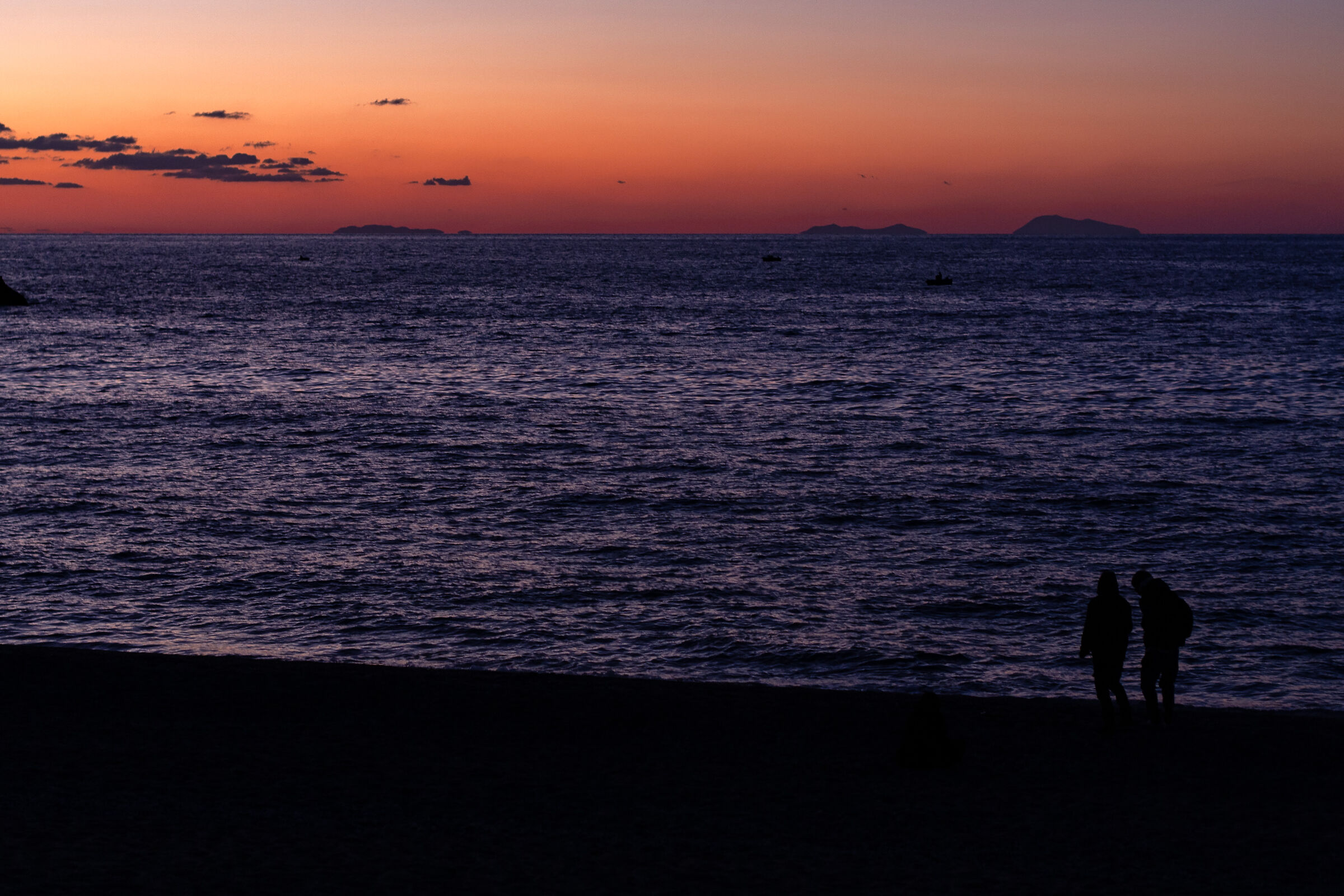 Winter sunset at Ionnara di Palmi