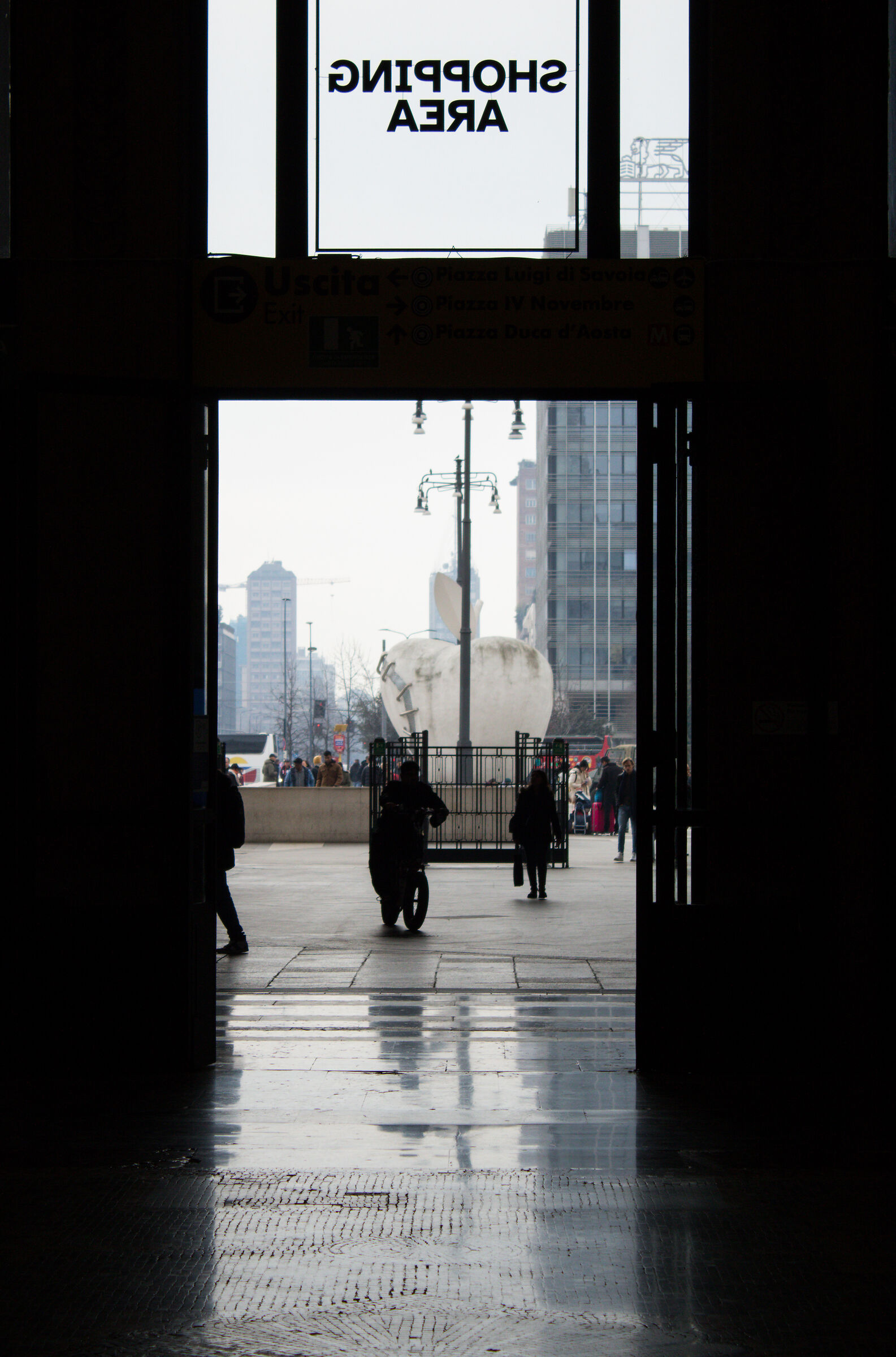 Door of Milan Central Station