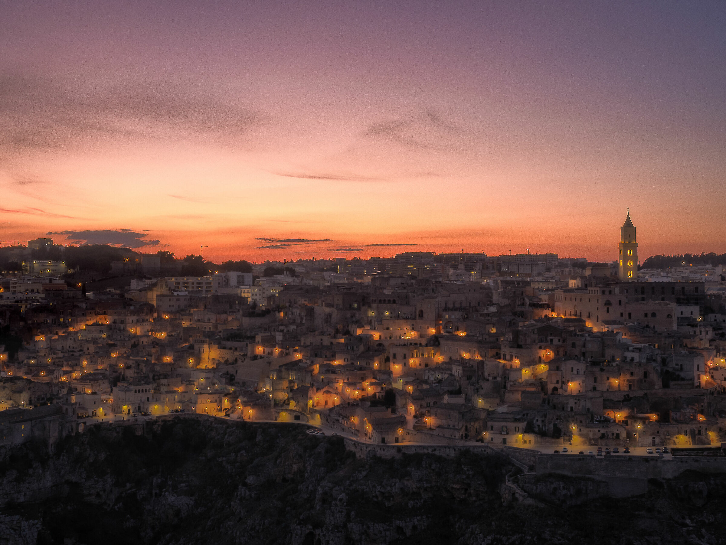 Un presepe al tramonto - Matera