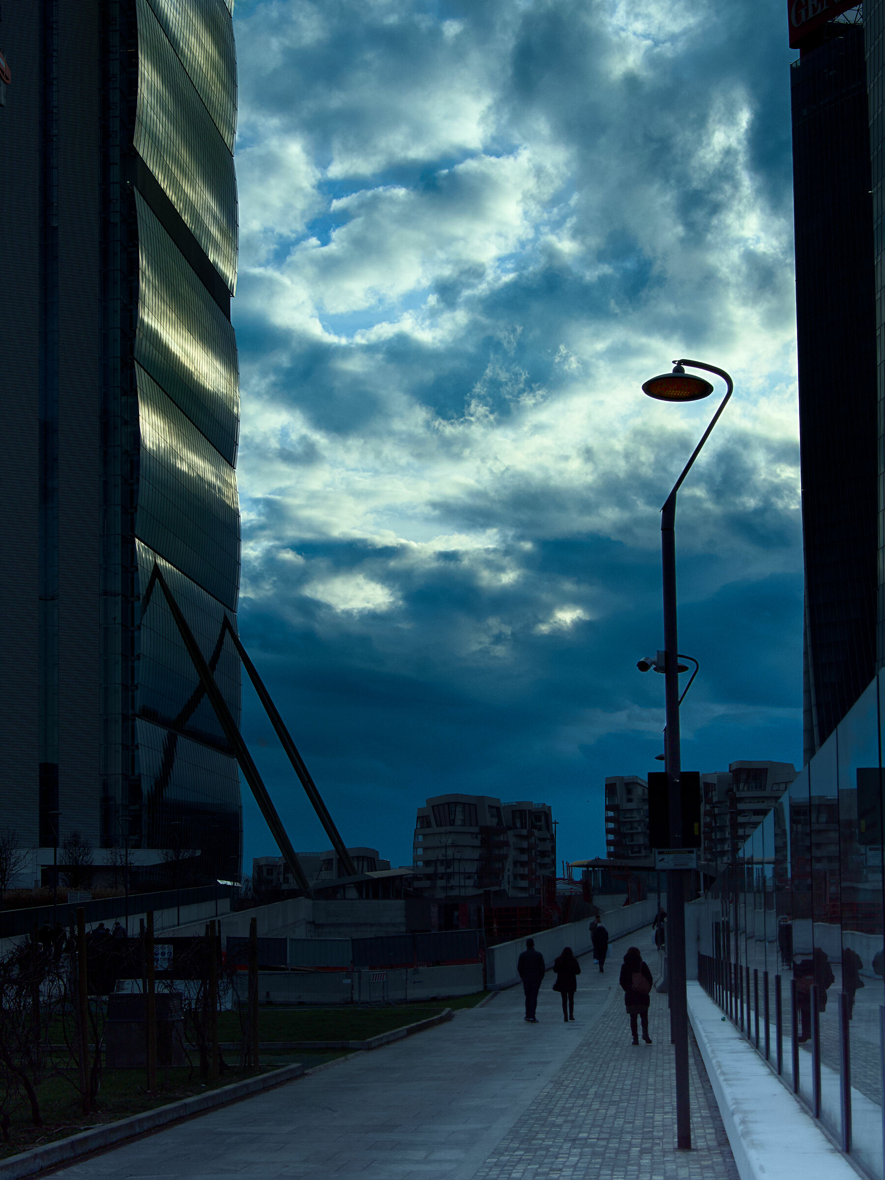 Riflessi di luce dopo il temporale.