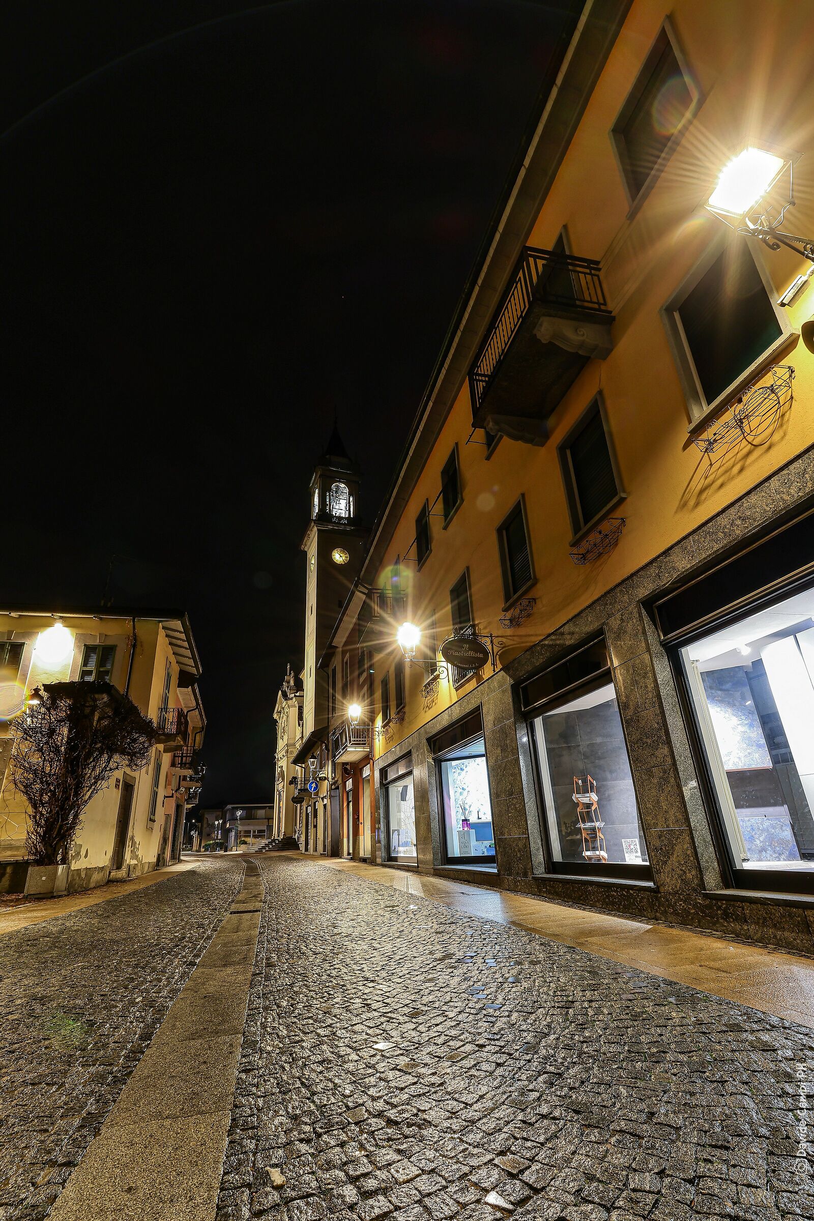The silence of the village during the rain