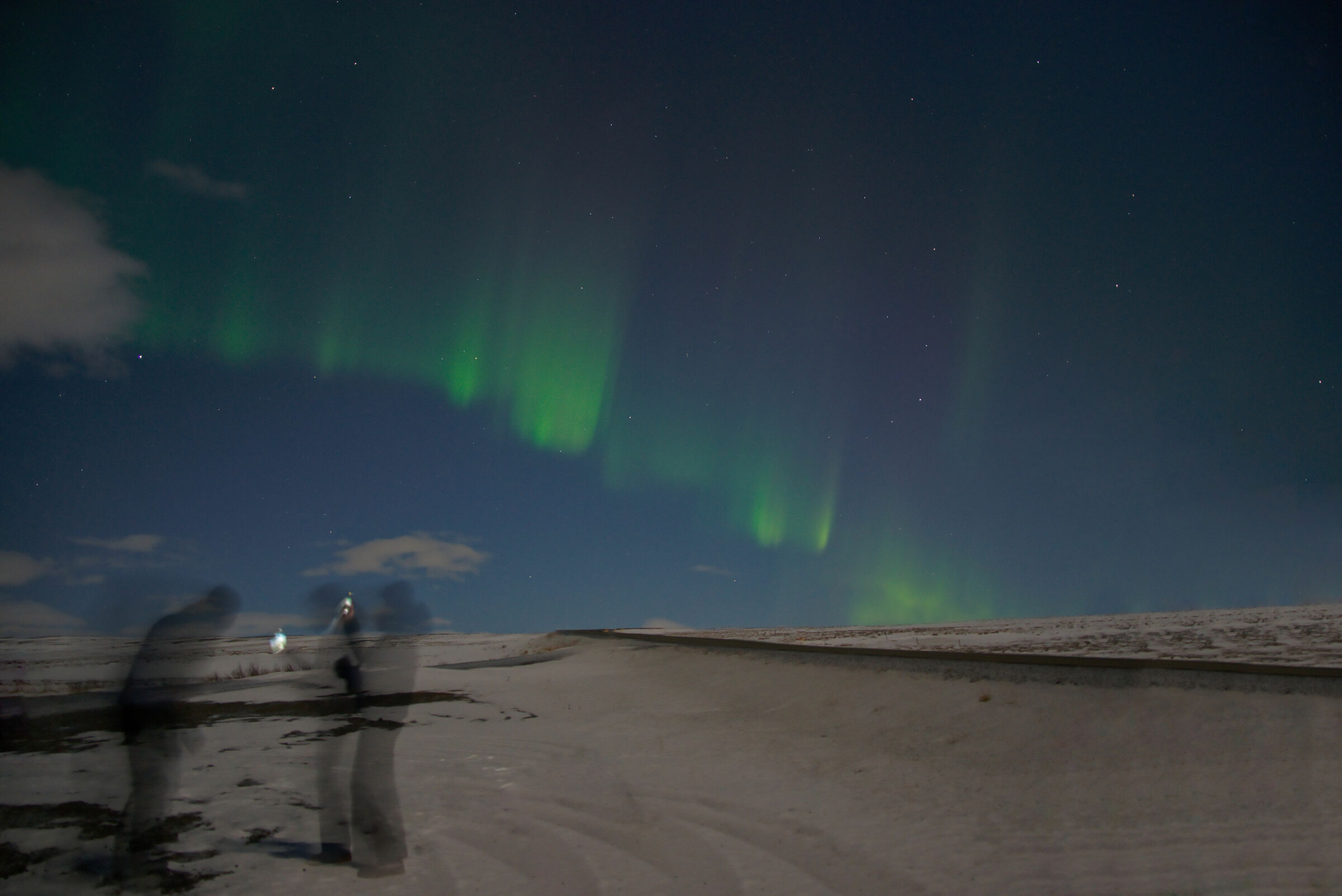 Aurora Boreale Islanda +scemi che mi si mettono davanti