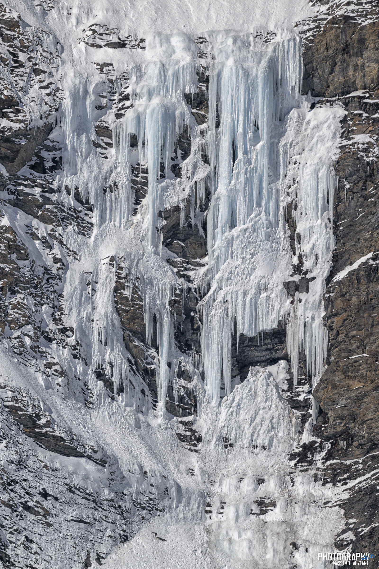 Cascata di ghiaccio.